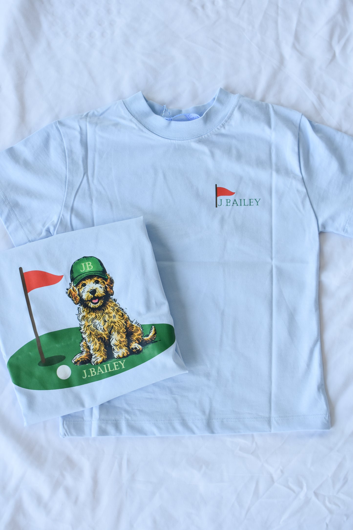 Short Sleeve Logo Tee-Augusta Dog on Bayberry