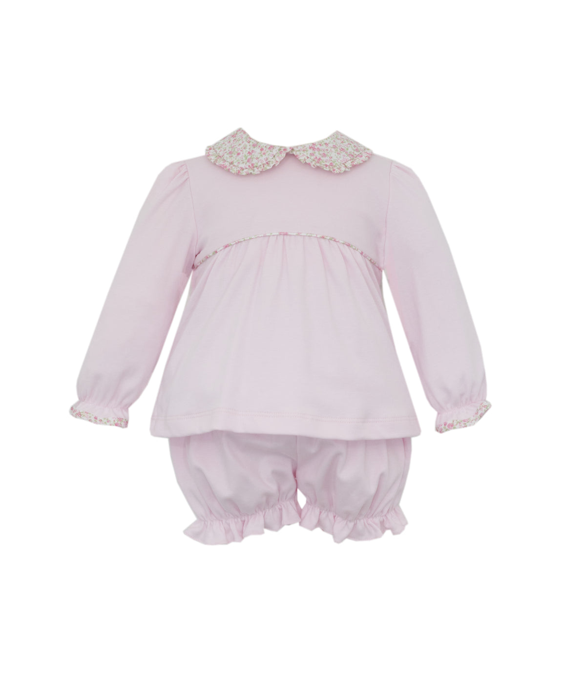 Franny's Floral Collar Knit Bloomer Set