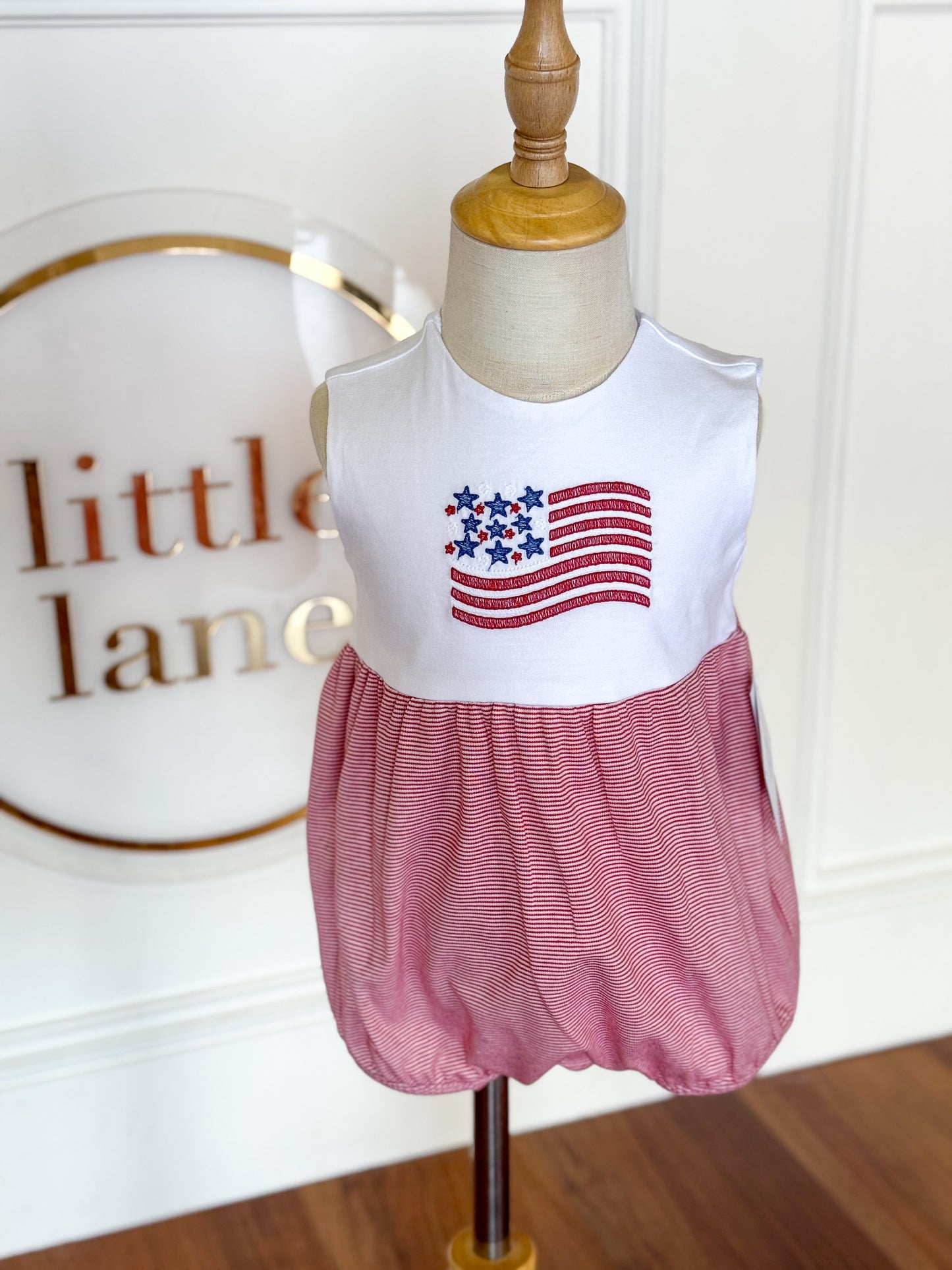 Boy's Flag Knit Bubble