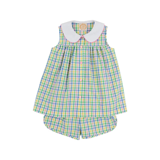 Sleeveless Tabitha’s Teacher’s Pet Knickers Set-Primland Plaid