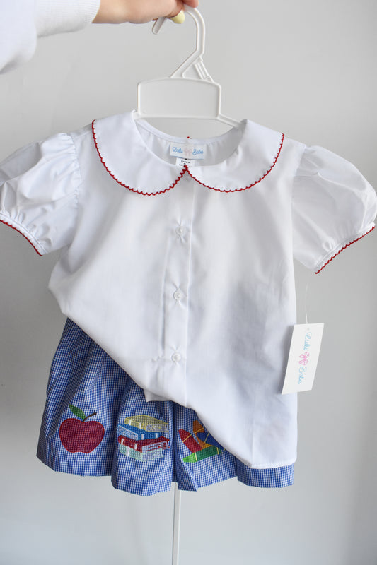 Olivia's Back To School Blouse/Skirt Set
