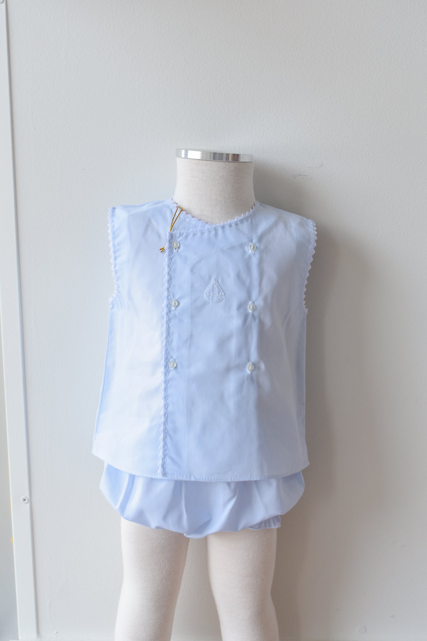 Boy’s Sailboat Diaper Set in Blue