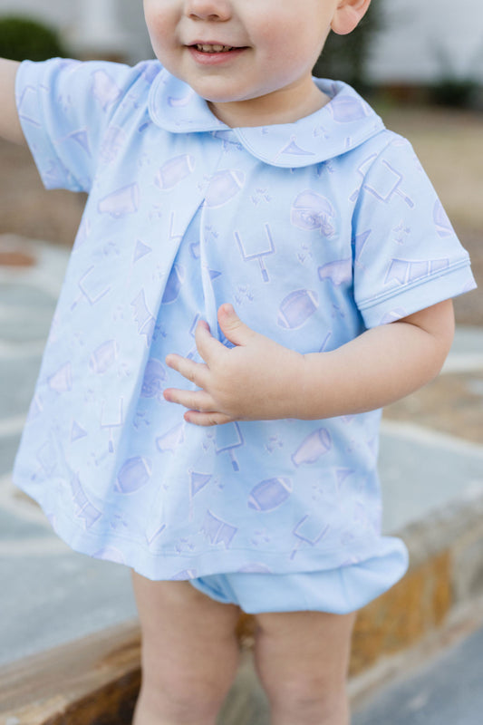 Gameday Giggles-Roy Knit Diaper Set