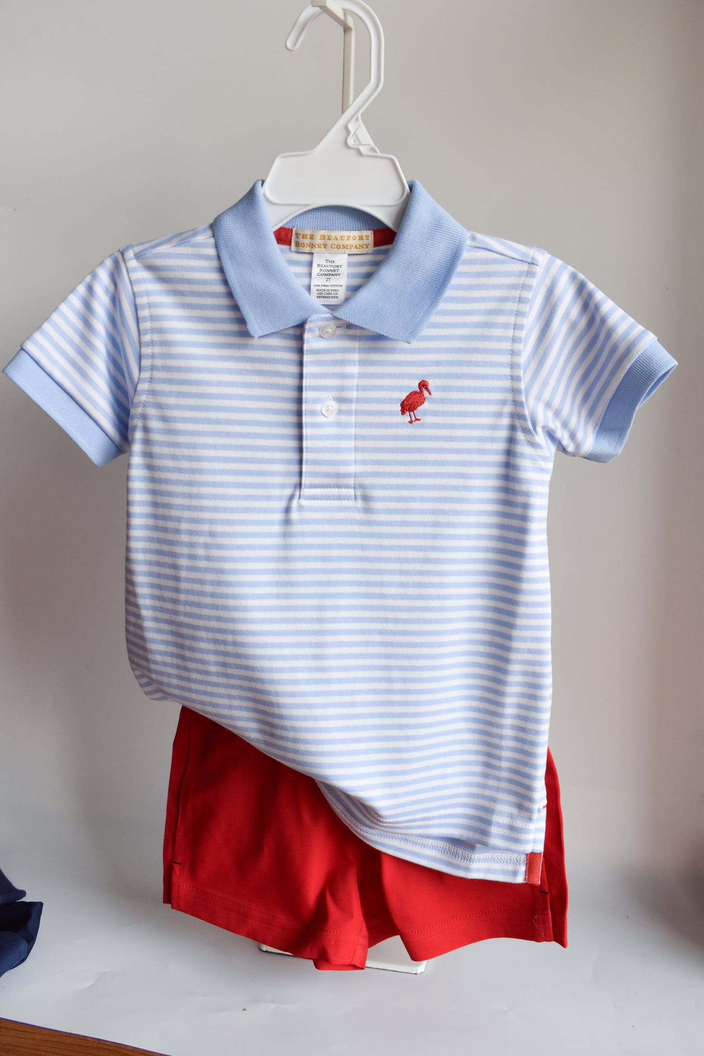 Prim & Proper Polo-Beale St Blue Stripe