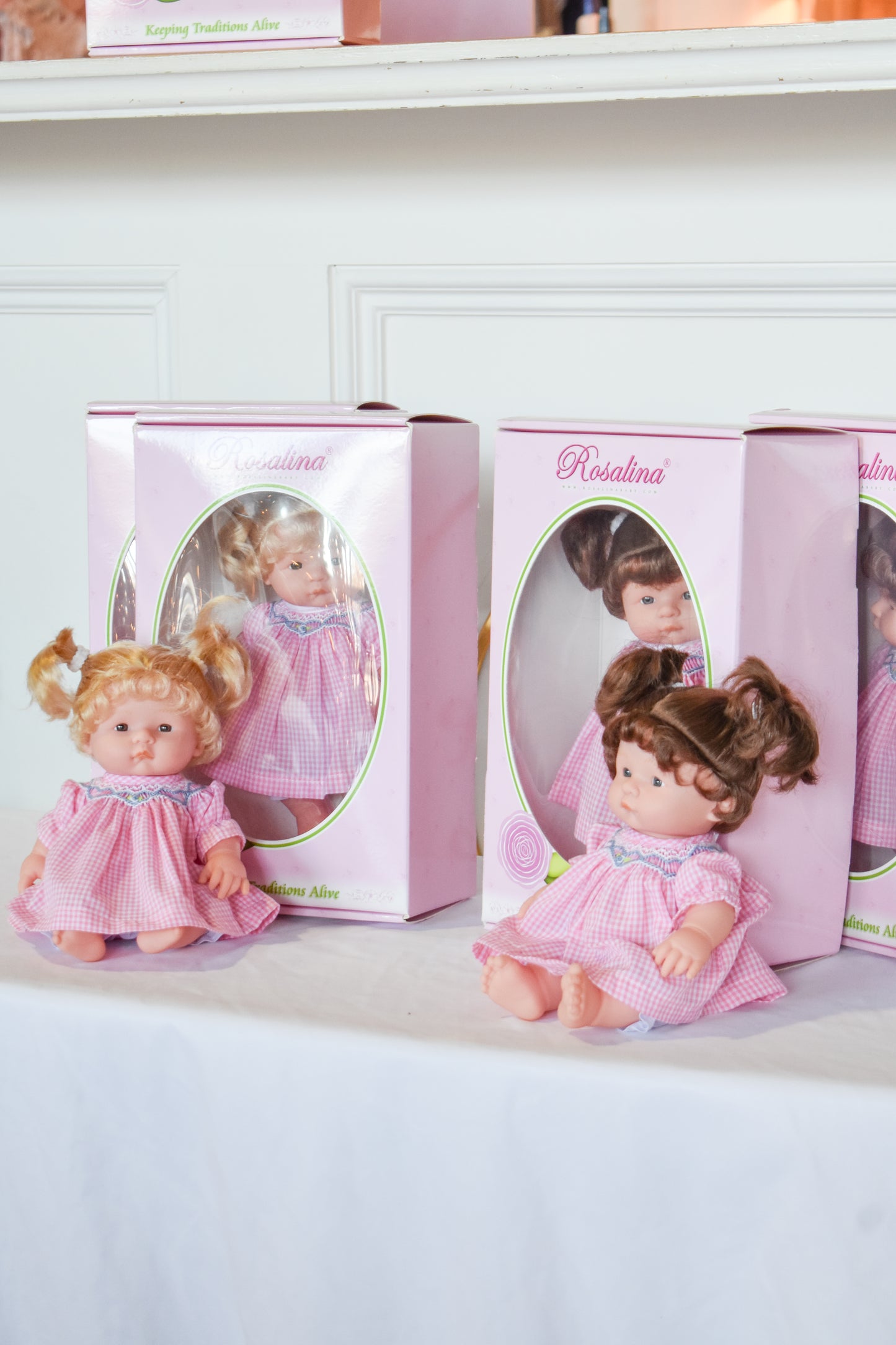 Suzie Mini Doll-Blonde w/ Pink Gingham Dress