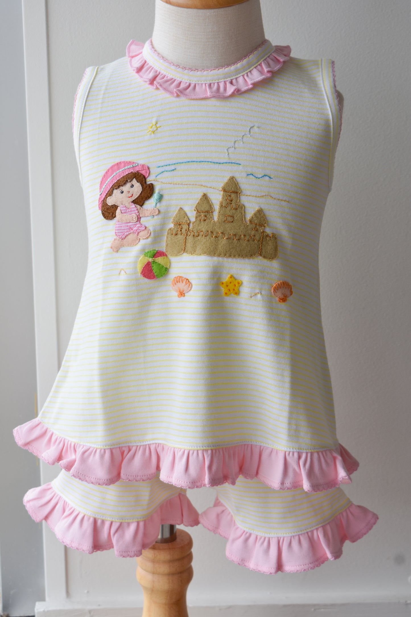 She Sells Seashells Sunny Striped Short Set