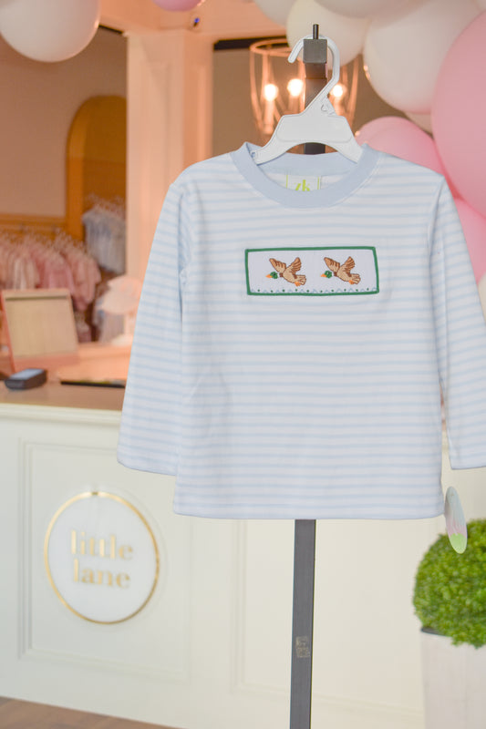 Feathered Friends L/S Smocked Harry's Tee