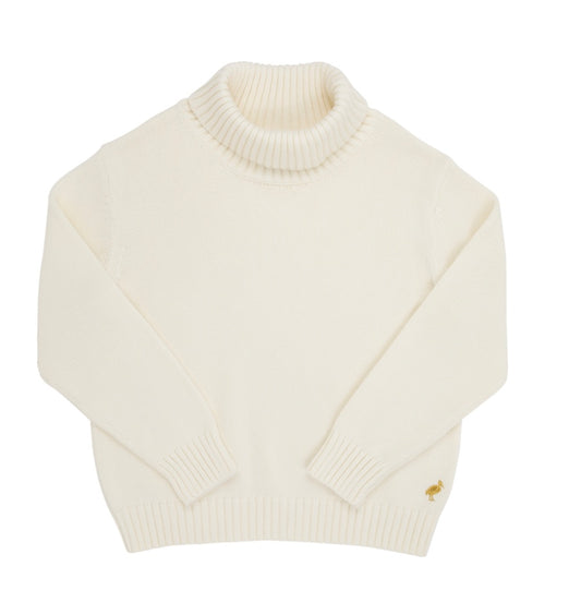 Townsend Turtleneck Sweater-Palmetto Pearl Gold