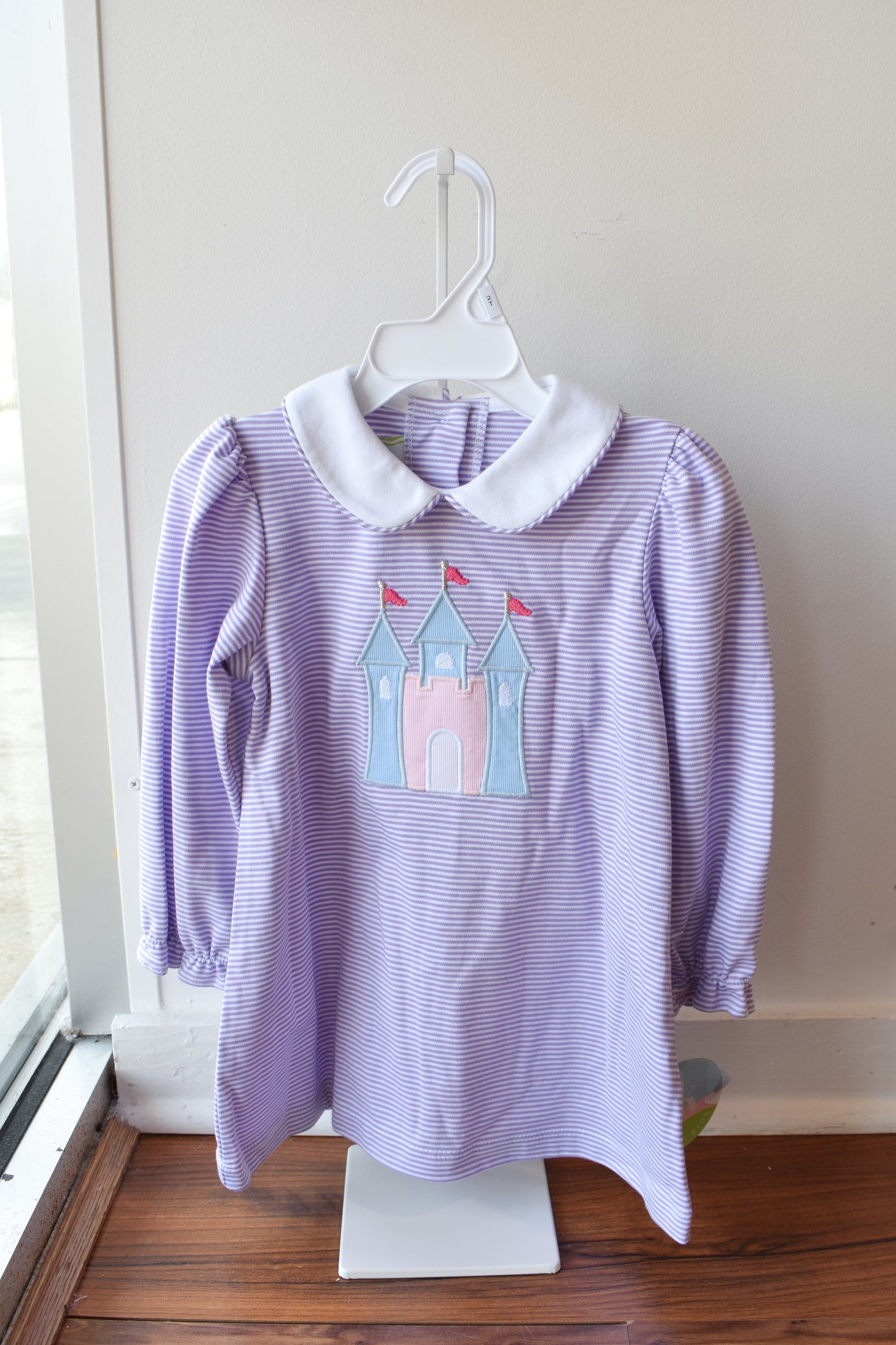 Princess Castle Louisa Dress Lavender Stripe Knit