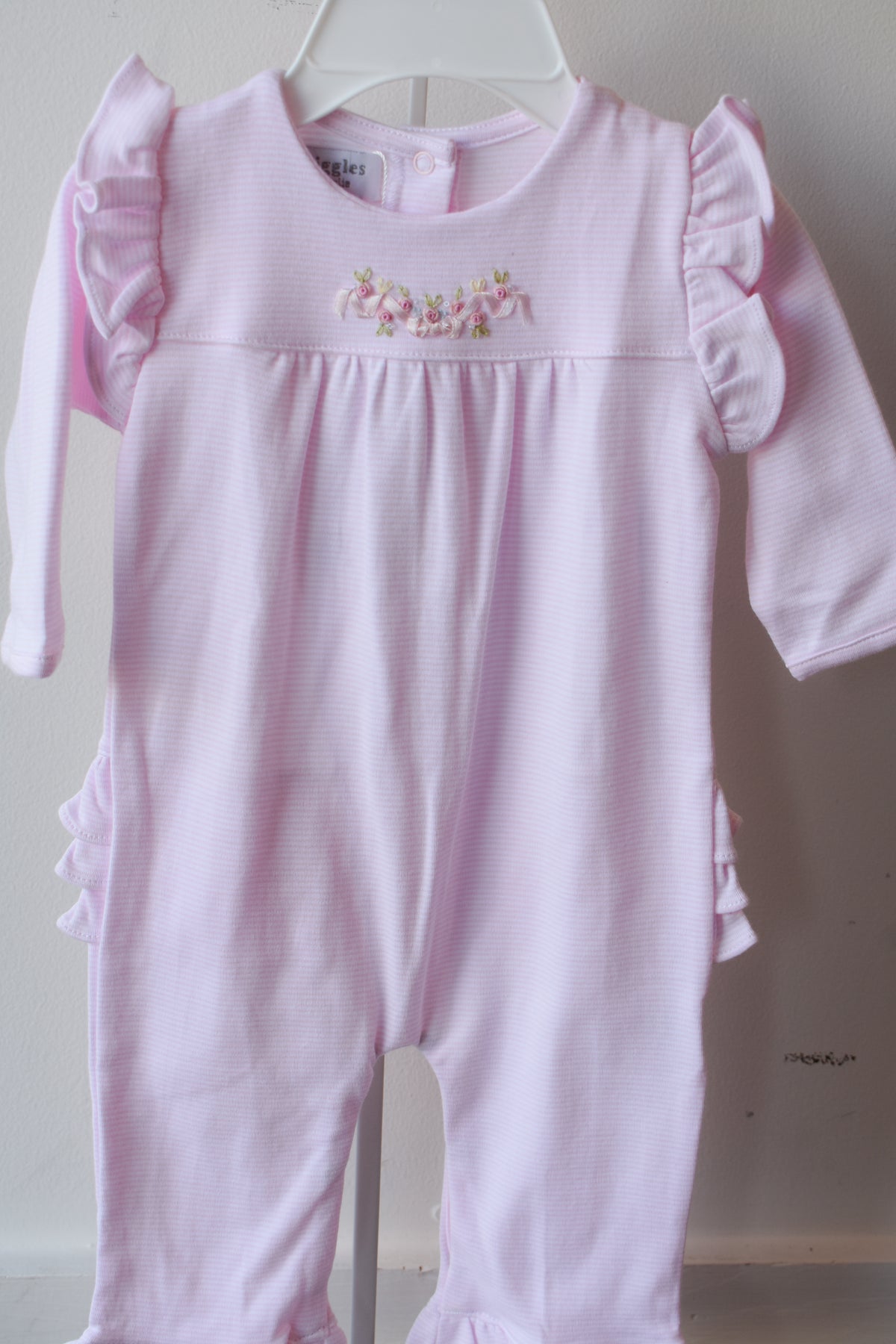 Petal Pink Long Sleeve Romper