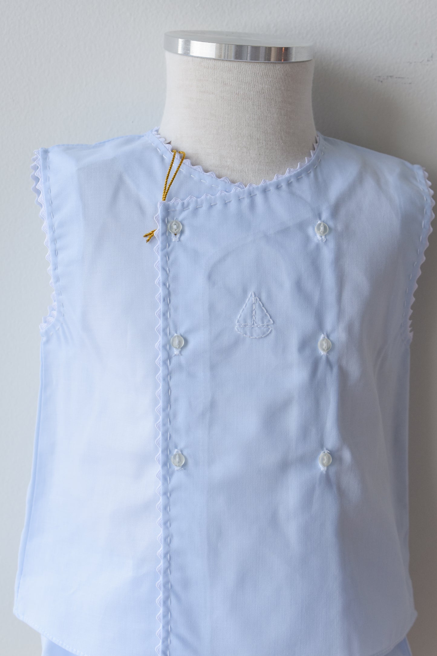 Boy’s Sailboat Diaper Set in Blue