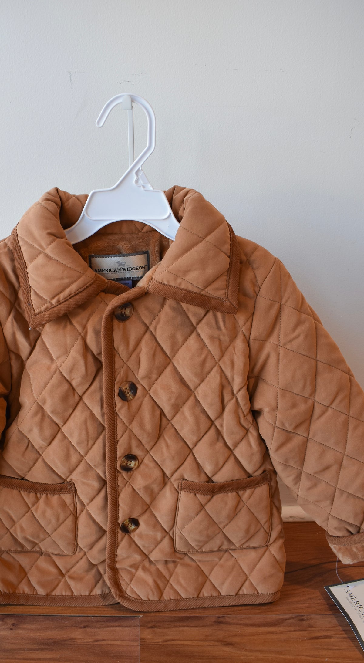 Widgeon Hooded/Quilted Barn Jacket-Caramel