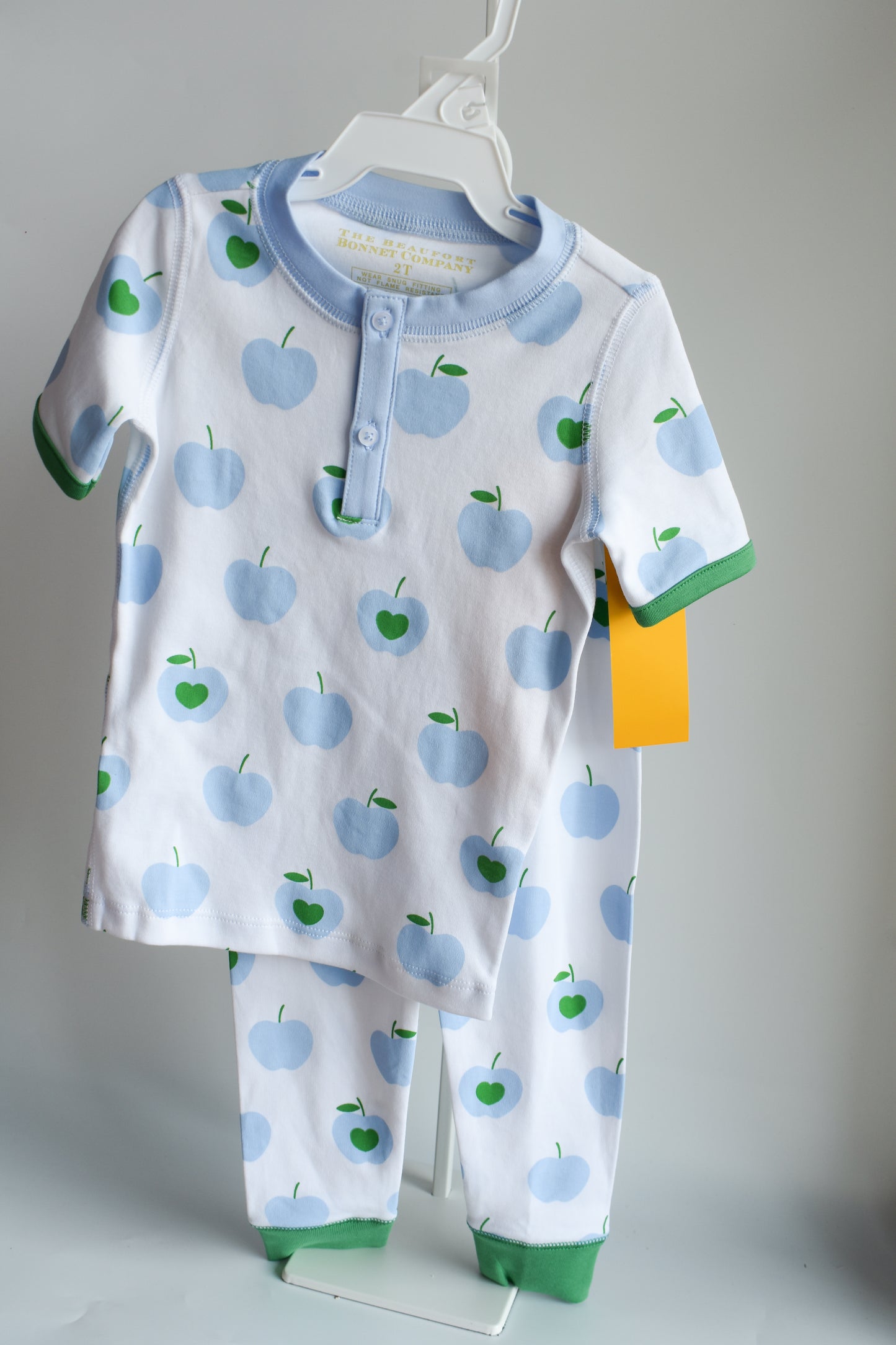 Sutton's Short Sleeve Sleep Set-Blue Applecrest Orchard