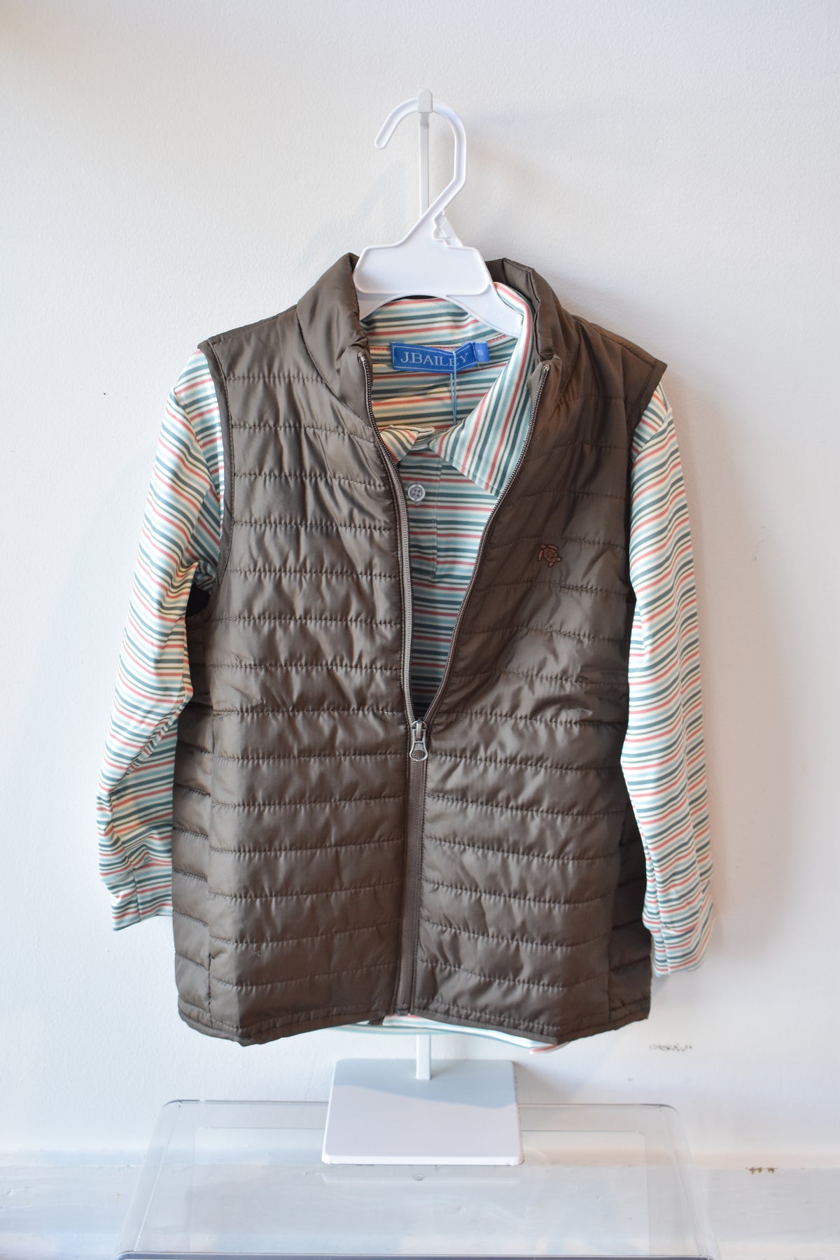 Quilted Performance Vest-Chestnut