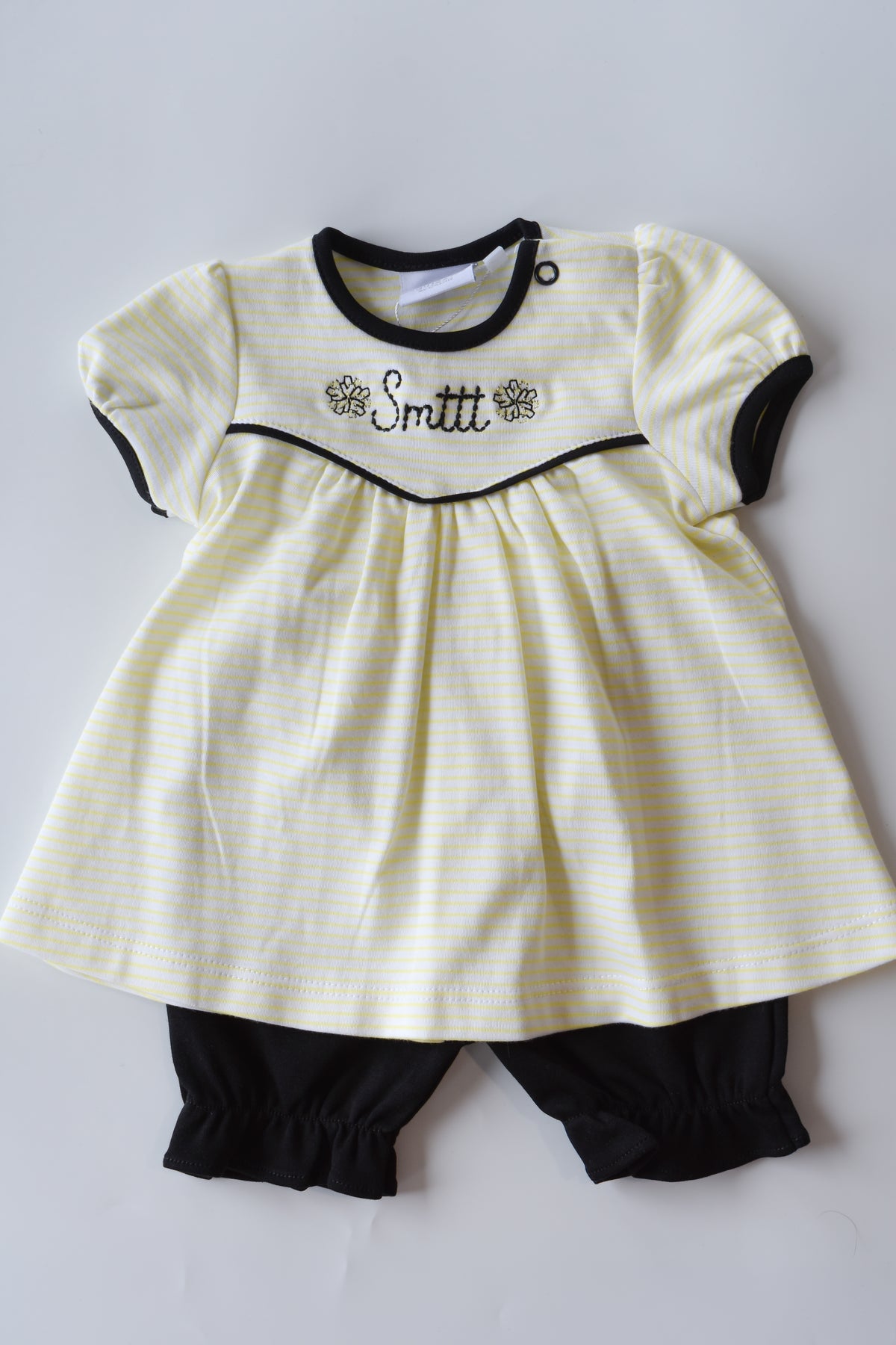 Smttt Pom Pom Embroidered Bloomer Set