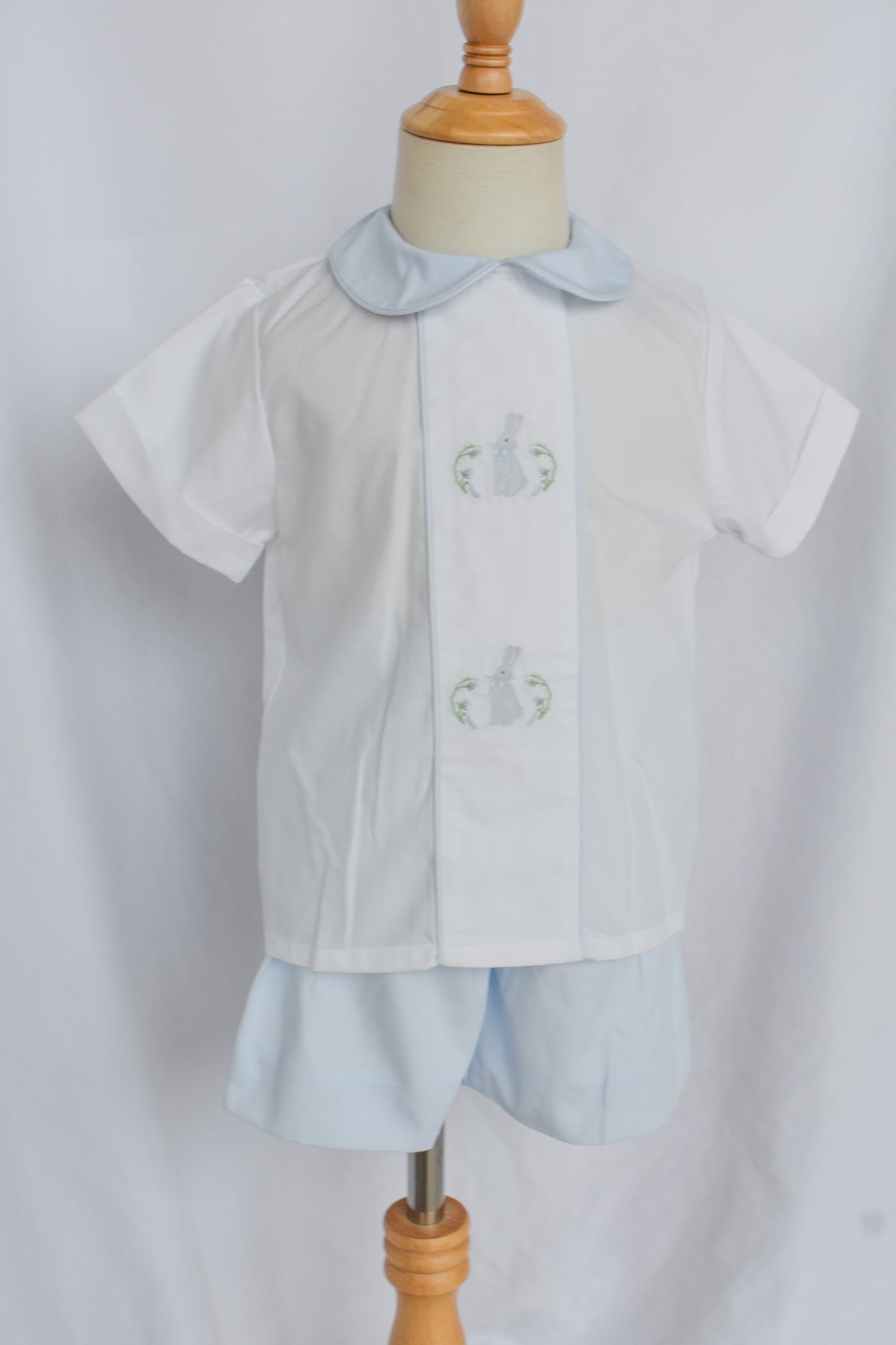 Oliver Rabbit Blue Dressy Short Set