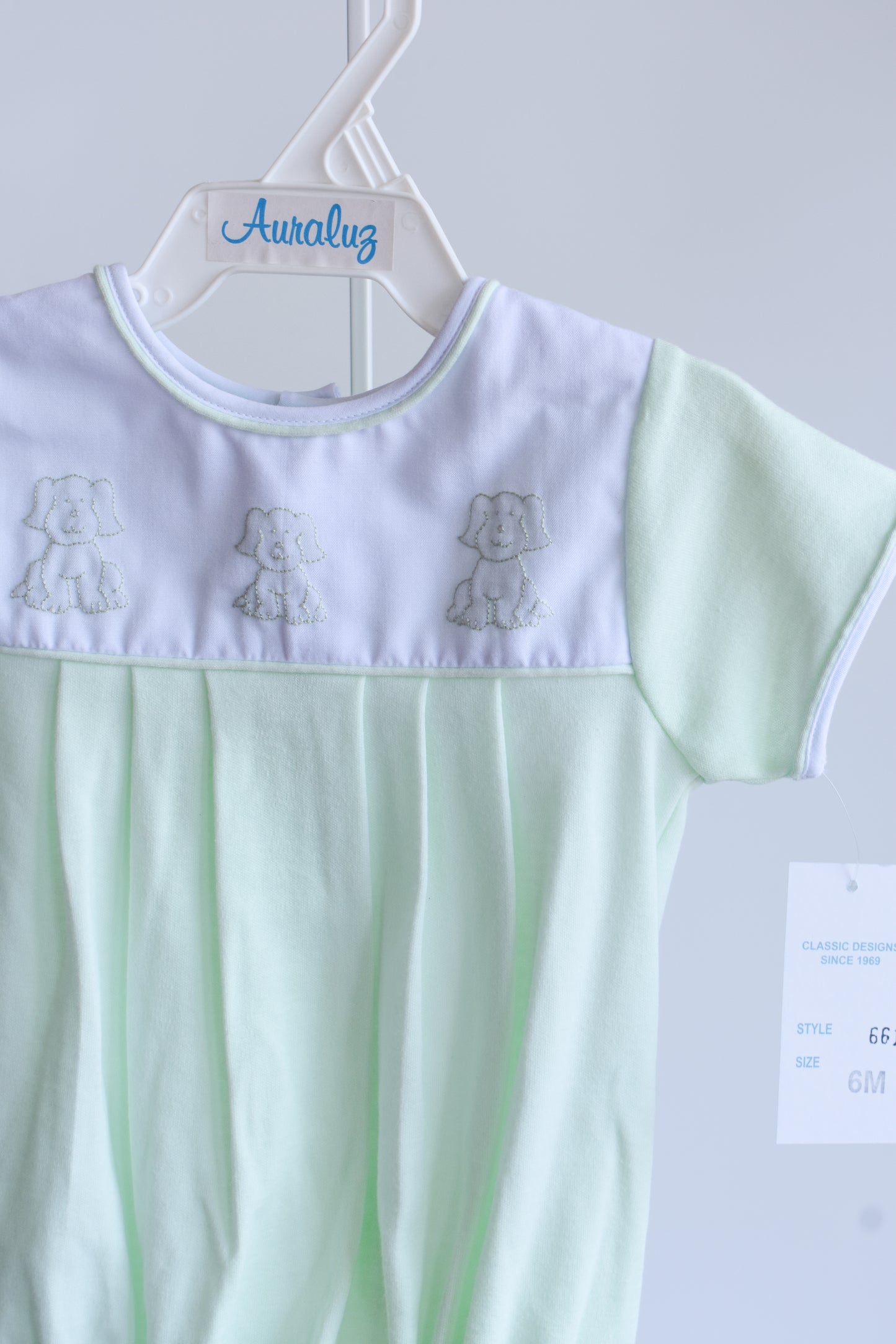 Little Pup Mint Knit Bubble