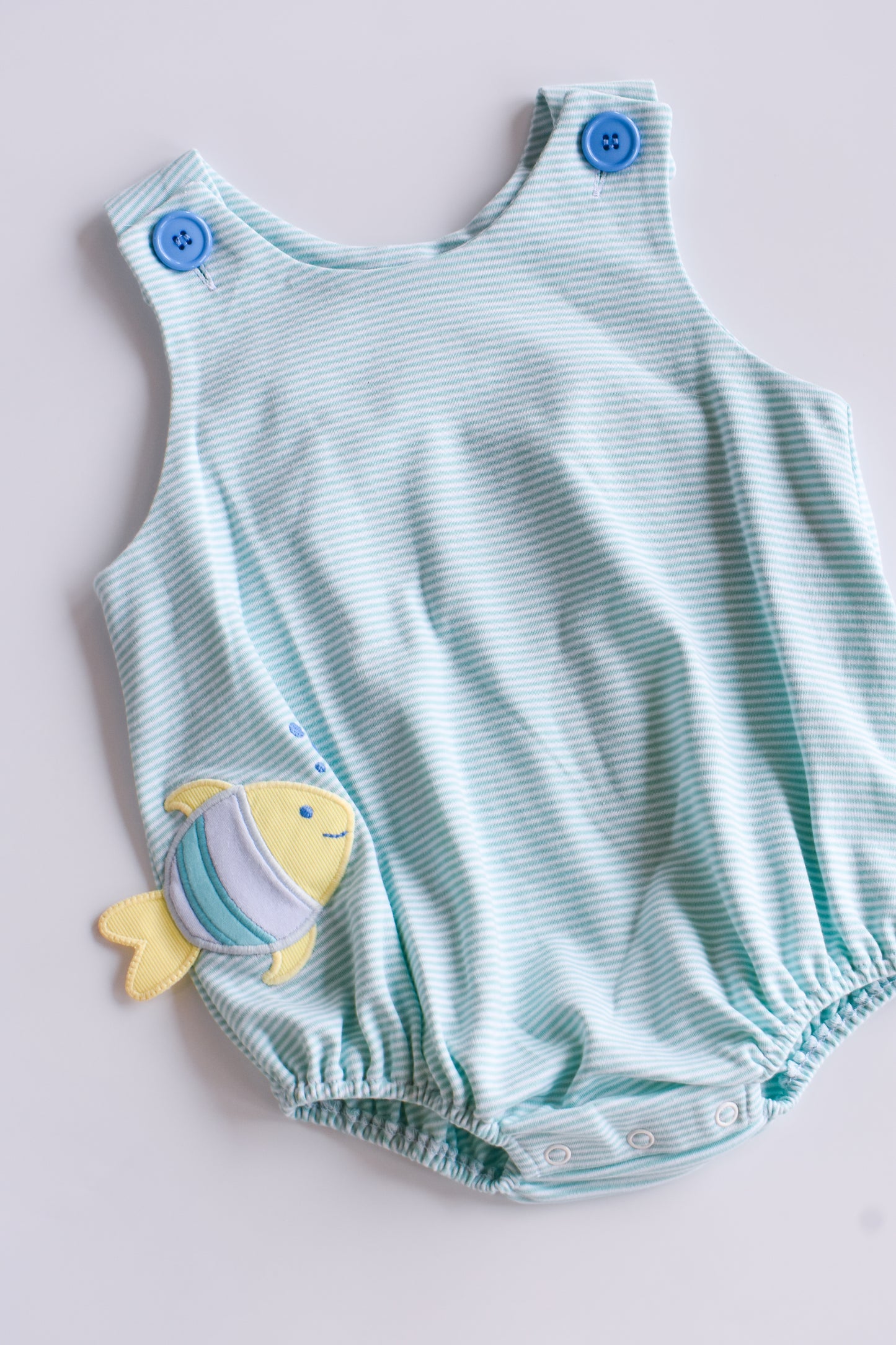 Fishy Bitty Knit Christopher Sunsuit