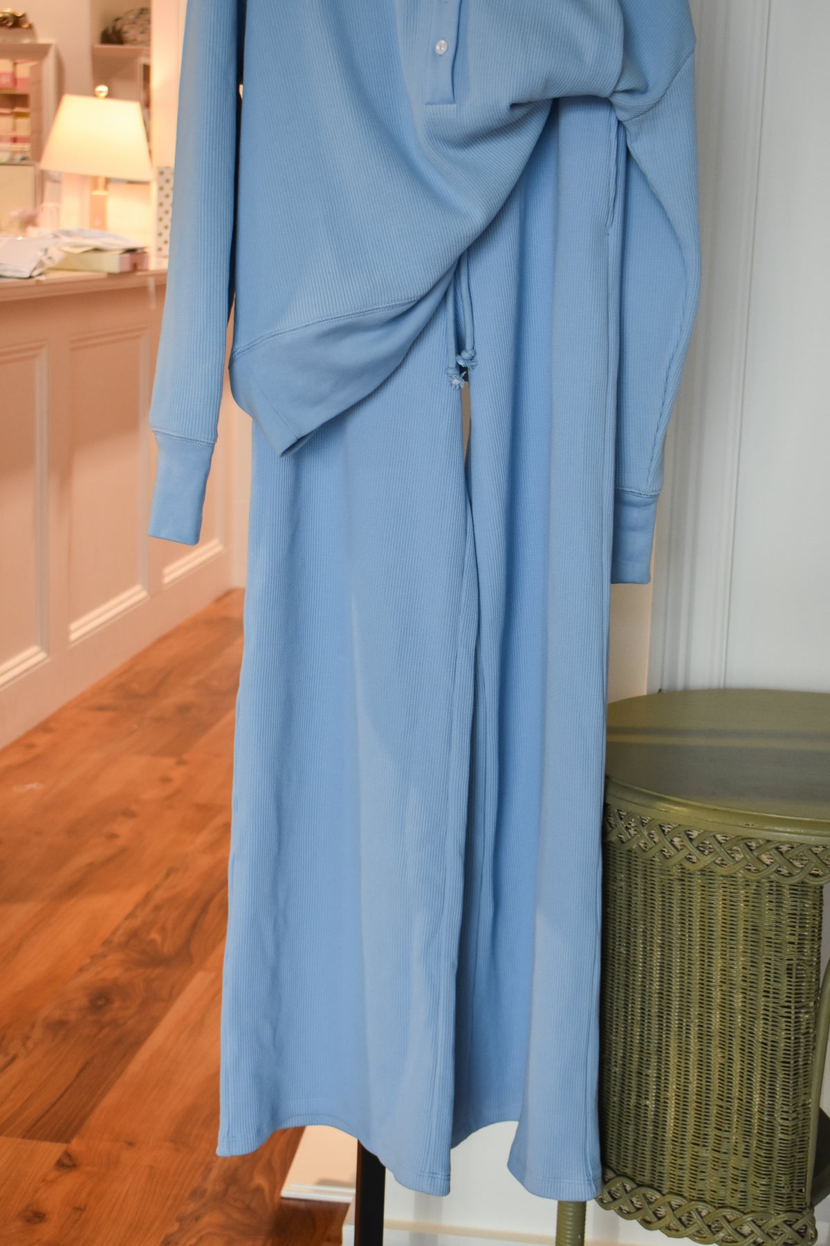 Libby's Women's Lounge Set-Sarasota Sky Waffle Knit