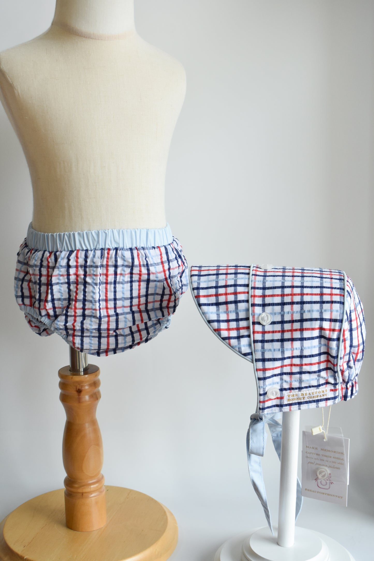 Beach Bum Cover-Pierce Mill Plaid Seersucker