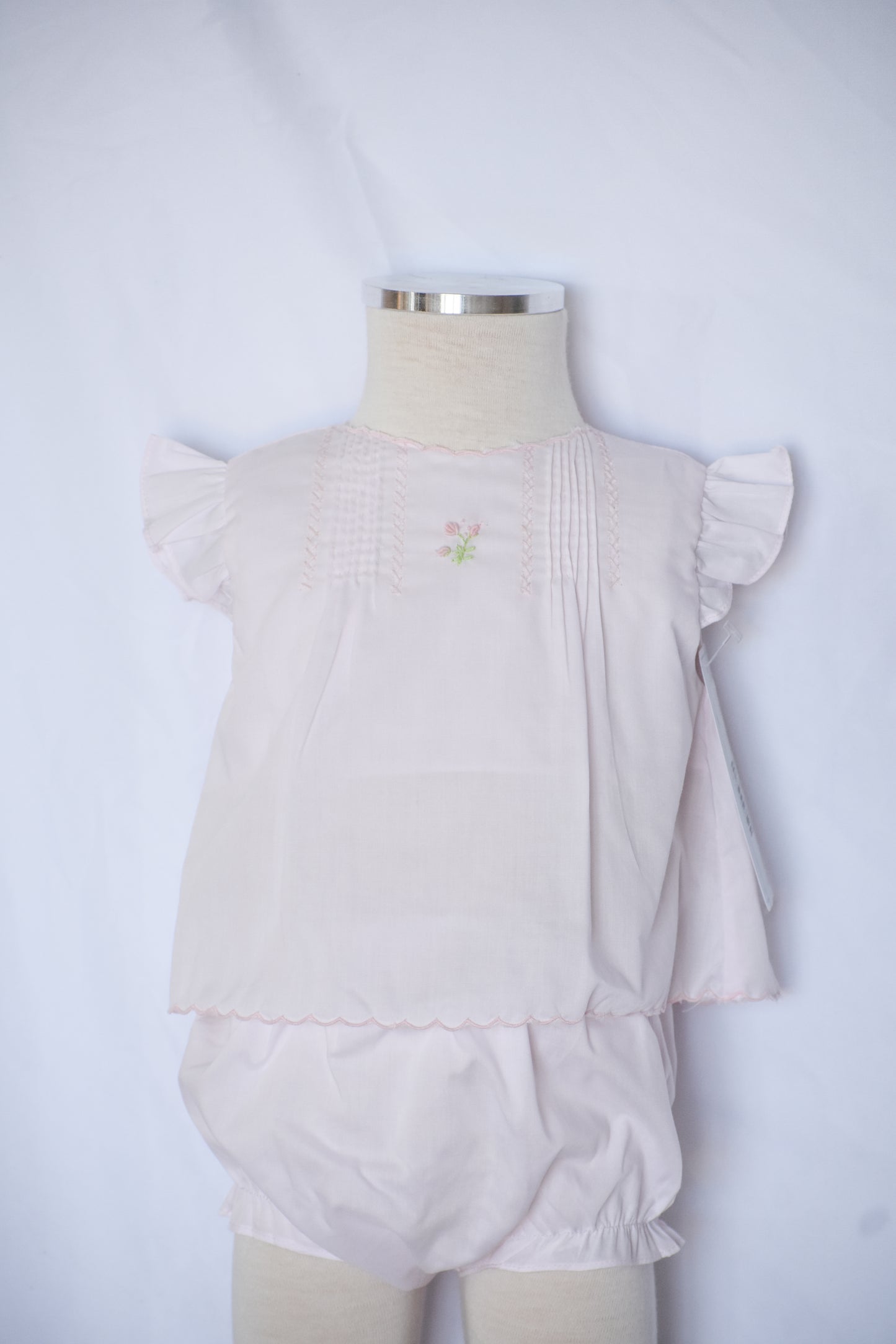 Rosaleigh's Rose Embroidered Diaper Set