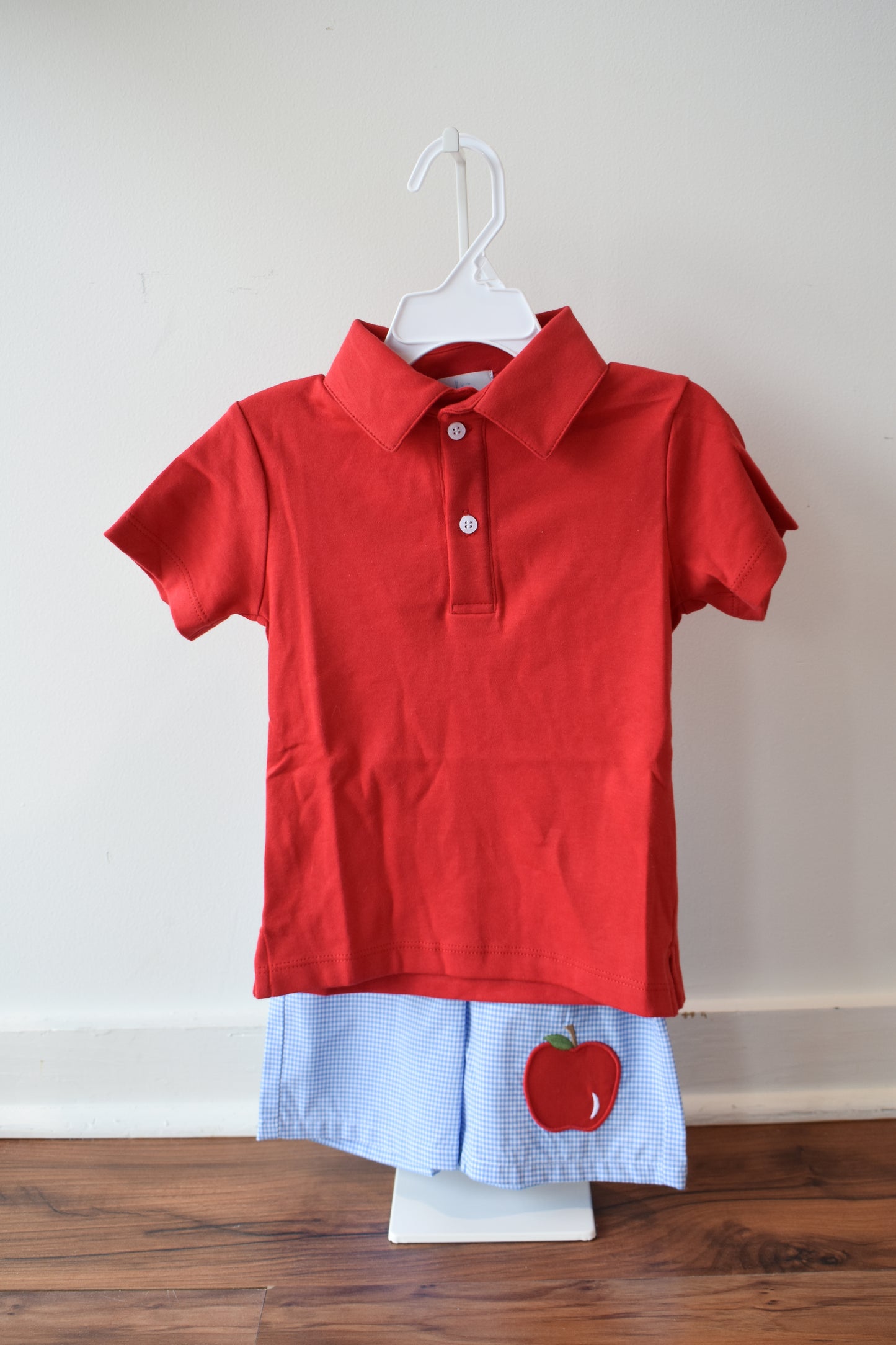 Basic Short Sleeve Polo-Red