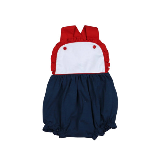 Red n Blue Girl's Sunsuit