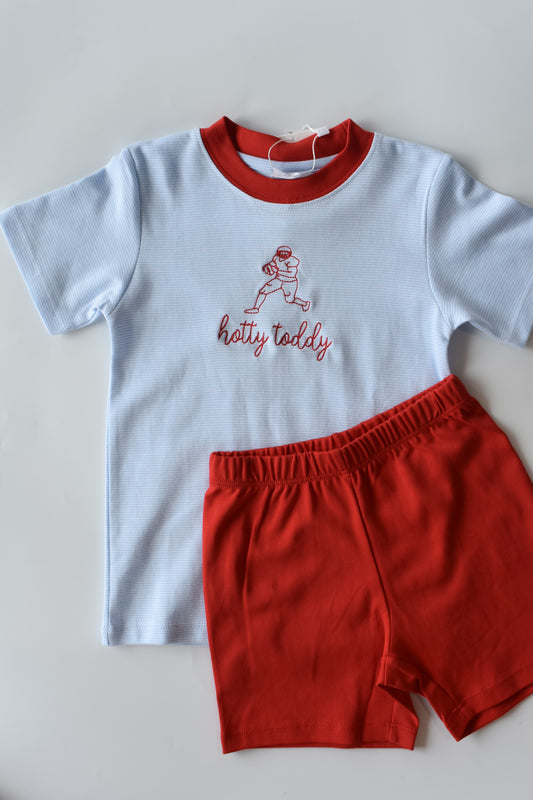 Hotty Toddy Football Player Short Set