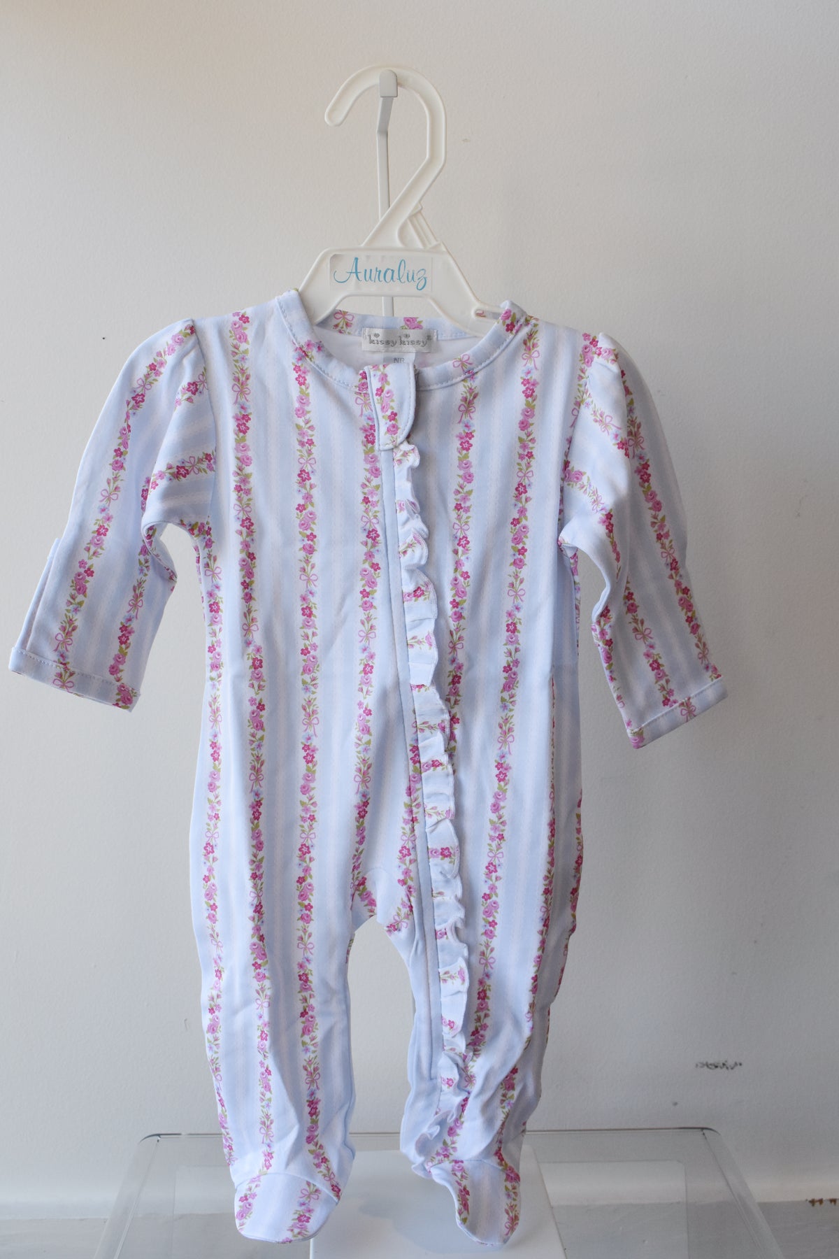 Rose Renaissance Zipper Footie
