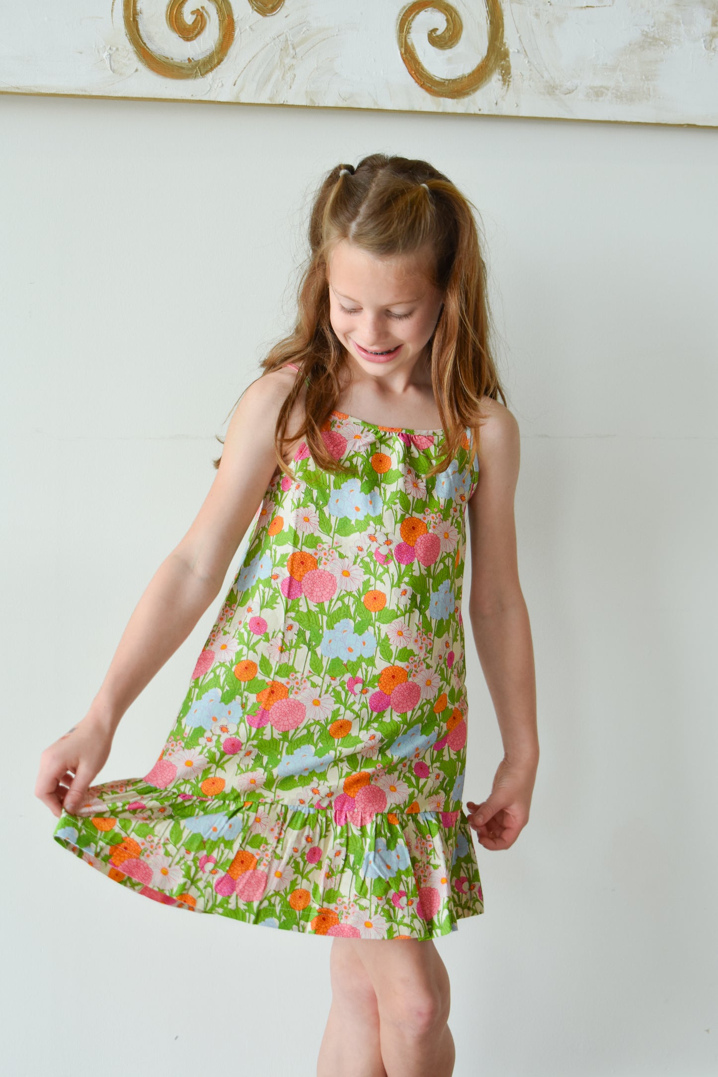 Strappy Dress-Longmeadow Floral
