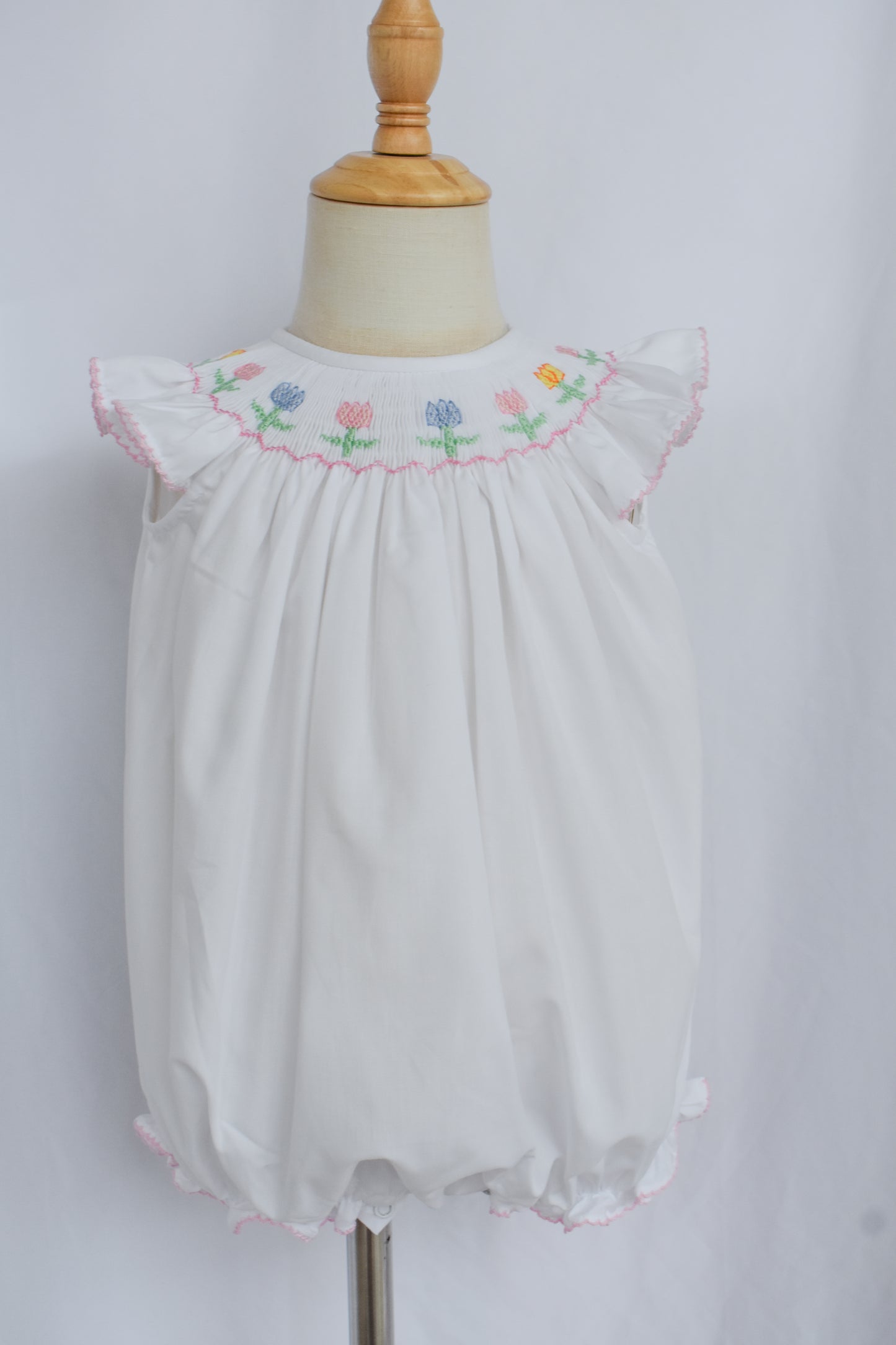 Spring Tulips Bishop Romper