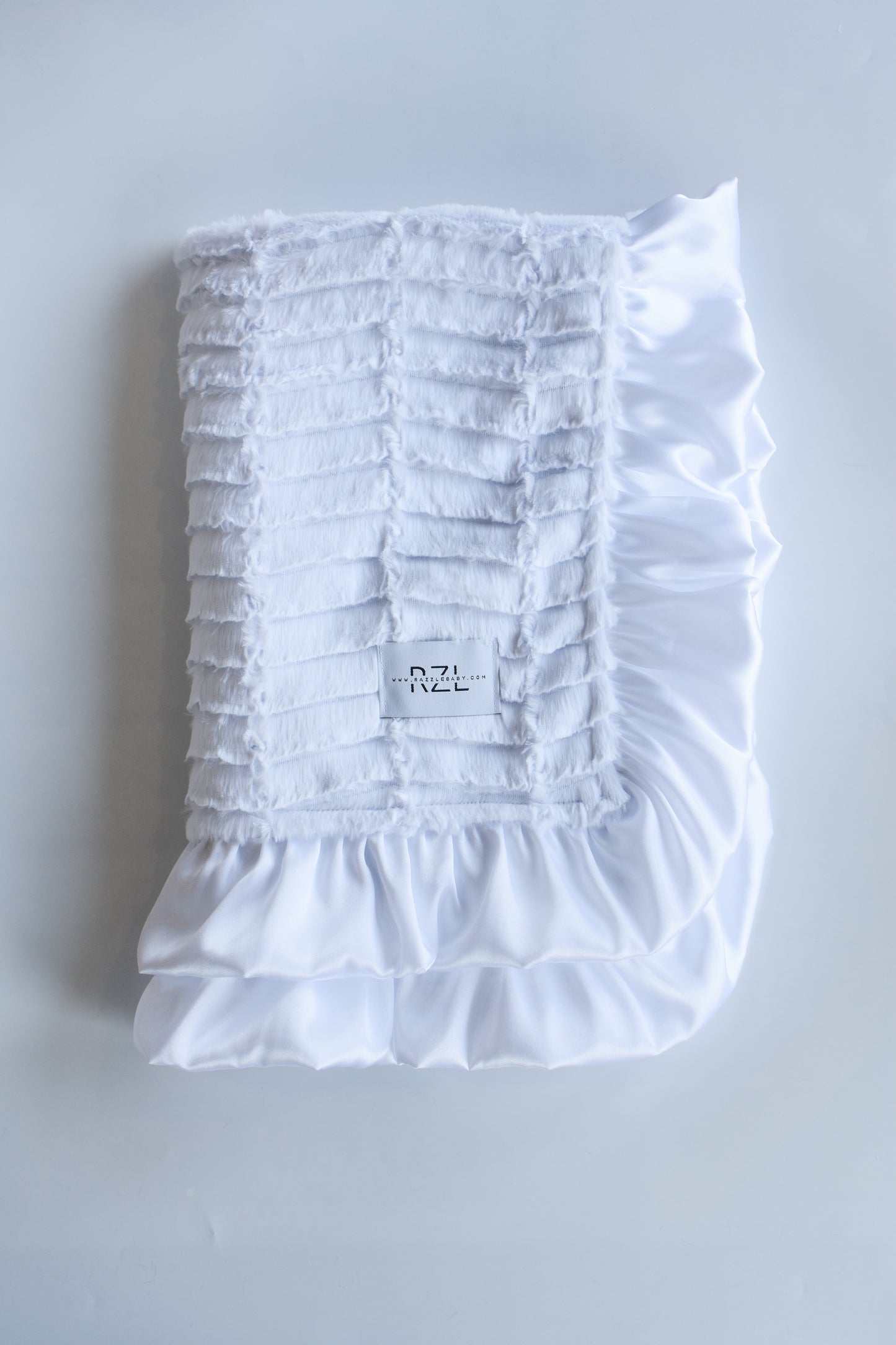 Double Plush Blanket-White Oxford