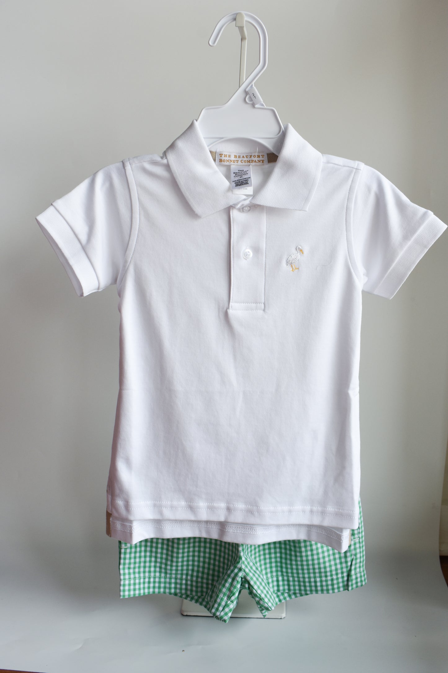 Sheffield Shorts-Gibson Green Mini Gingham