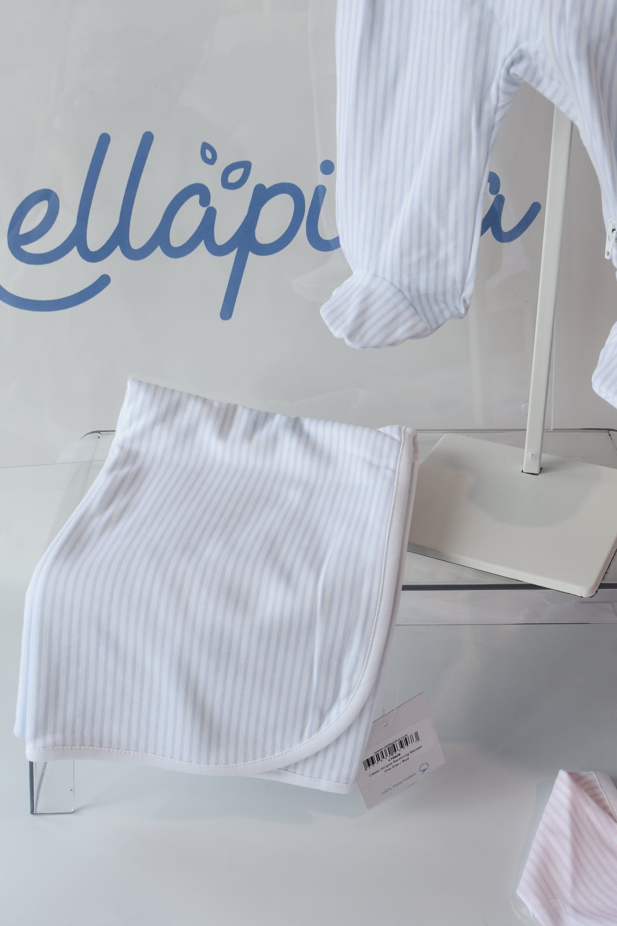 Classic Nella Stripe Receiving Blanket