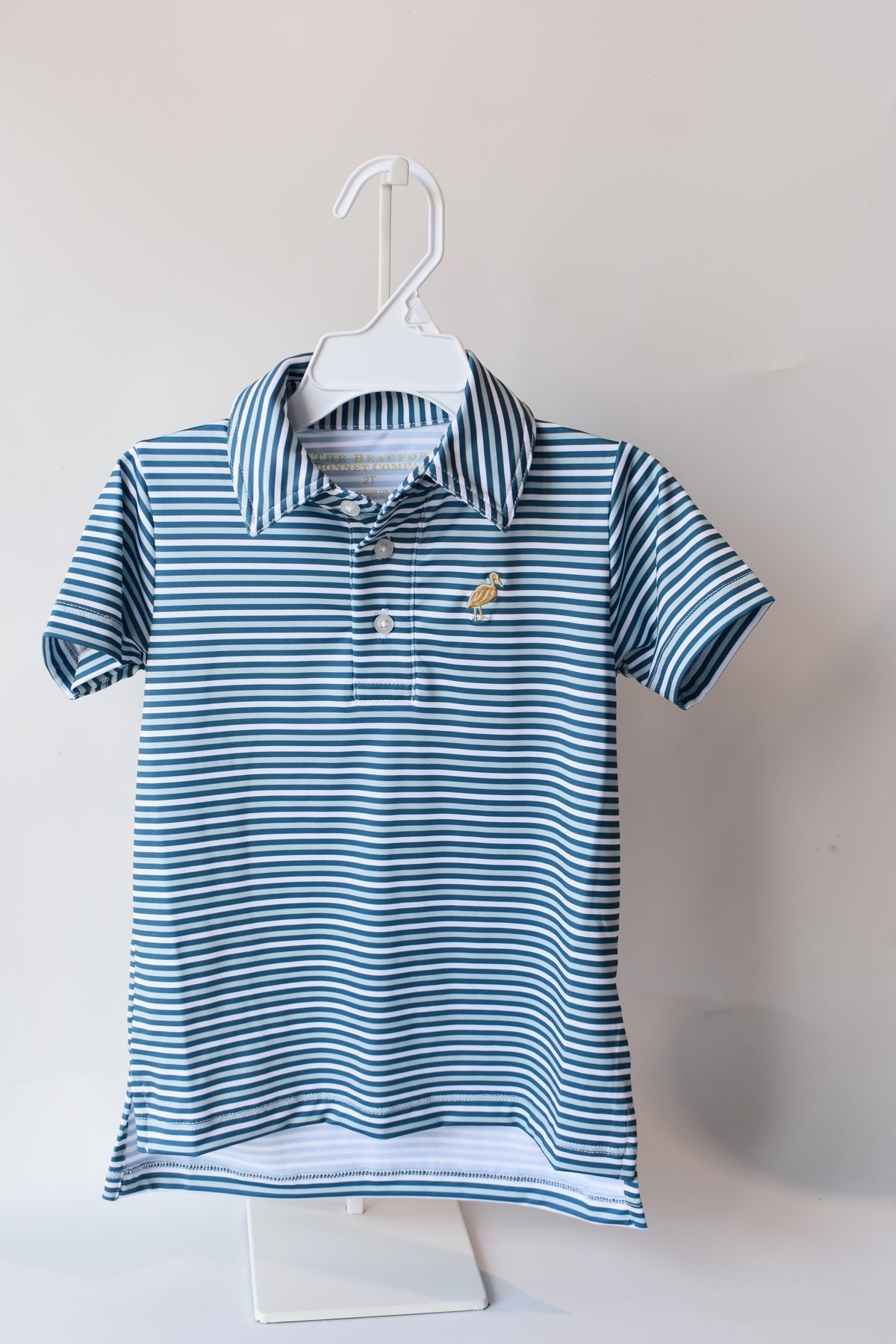 Prepletic Prim and Proper Polo-Barnsley Blue/Khaki Sumner Stripe