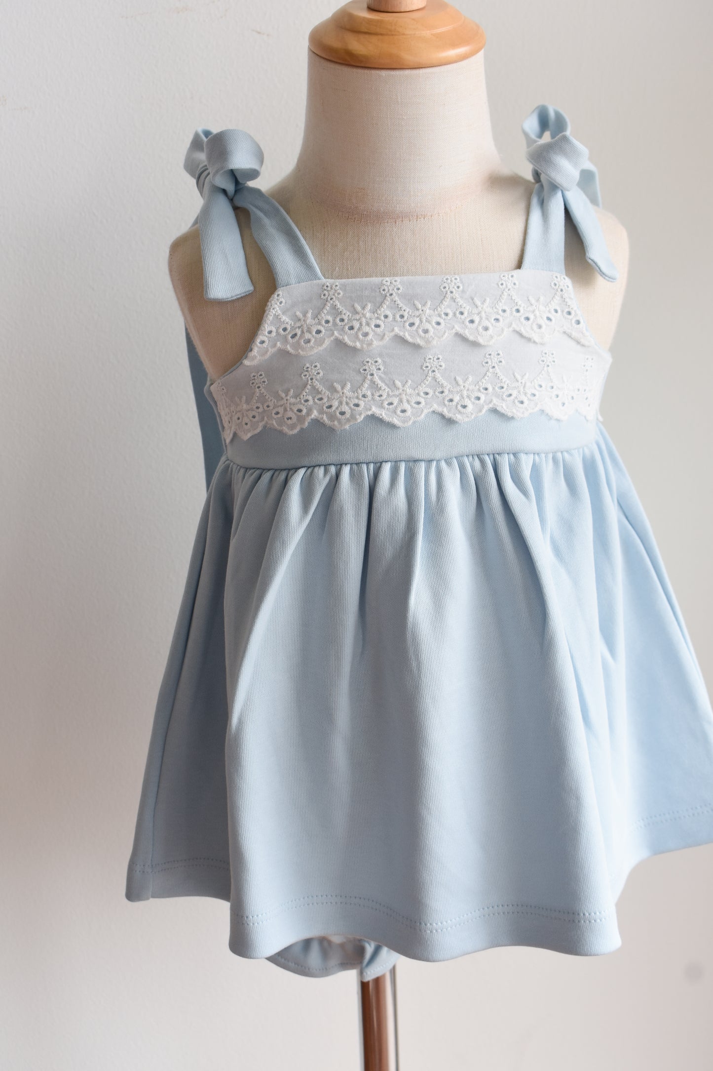 Idabelle Bloomer Set-Buckhead Blue Pima
