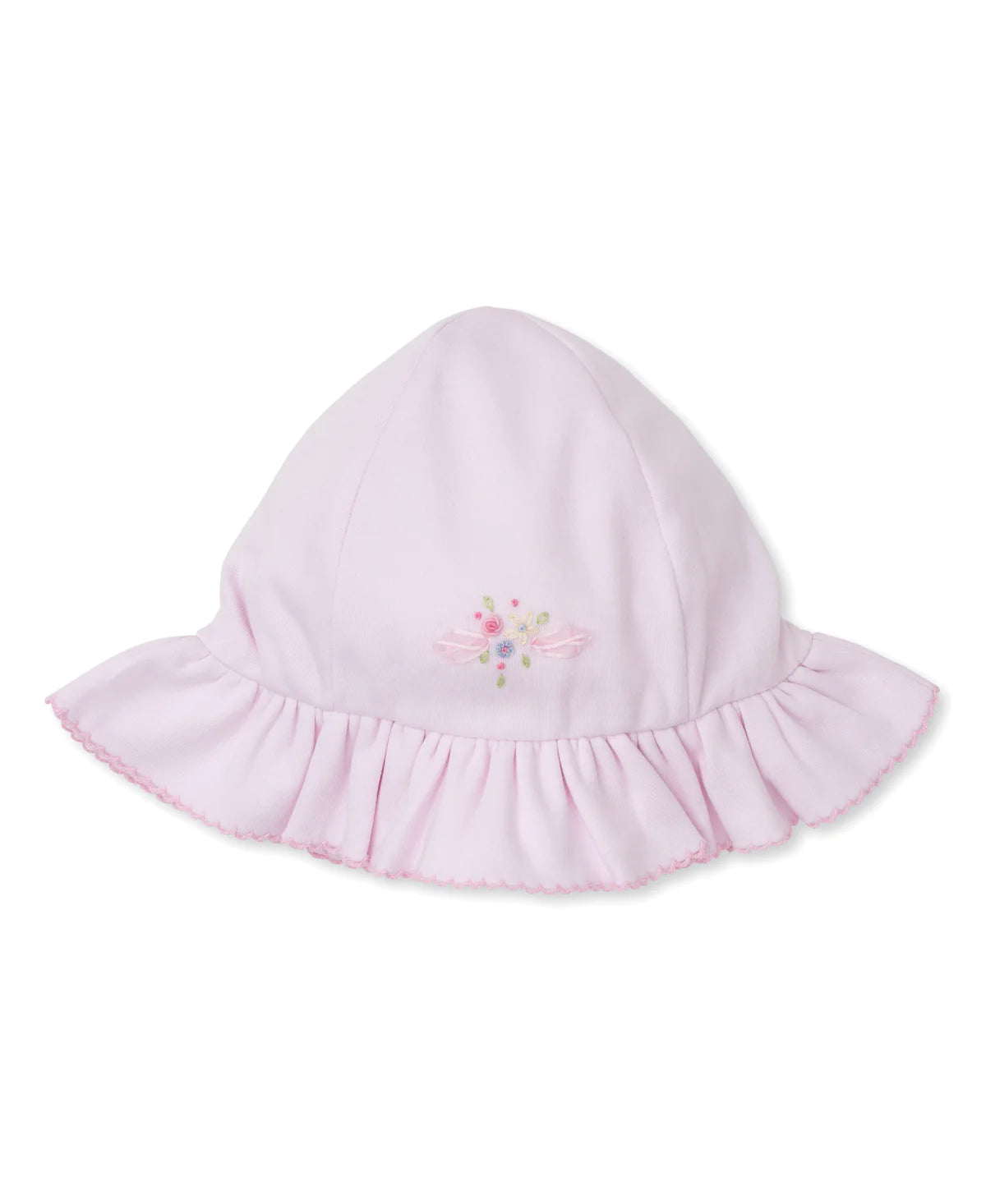 Pink Hat W/ Flower Emb