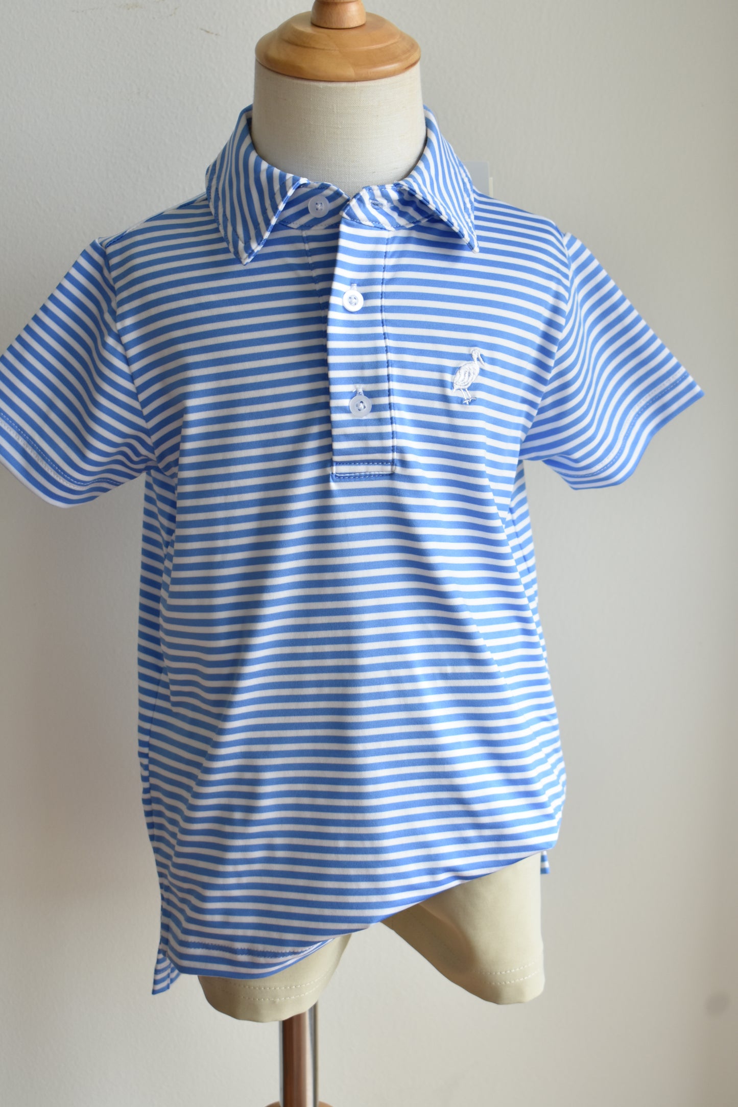 Prepletic Prim and Proper Polo-Sunrise Blvd Blue Stripe