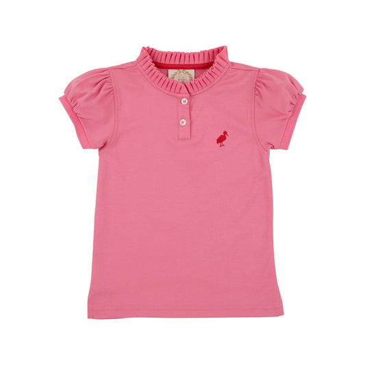 Little Miss Prim and Proper Polo-Hamptons Hot Pink
