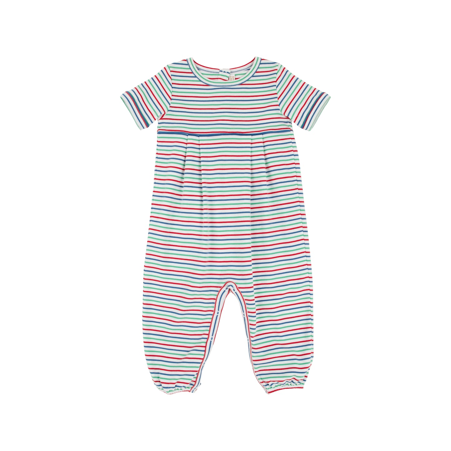 Bradford Romper SS-Simsbury Stripe