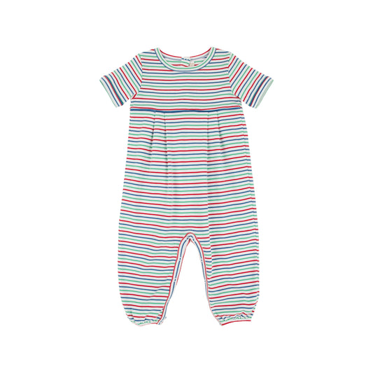 Bradford Romper SS-Simsbury Stripe