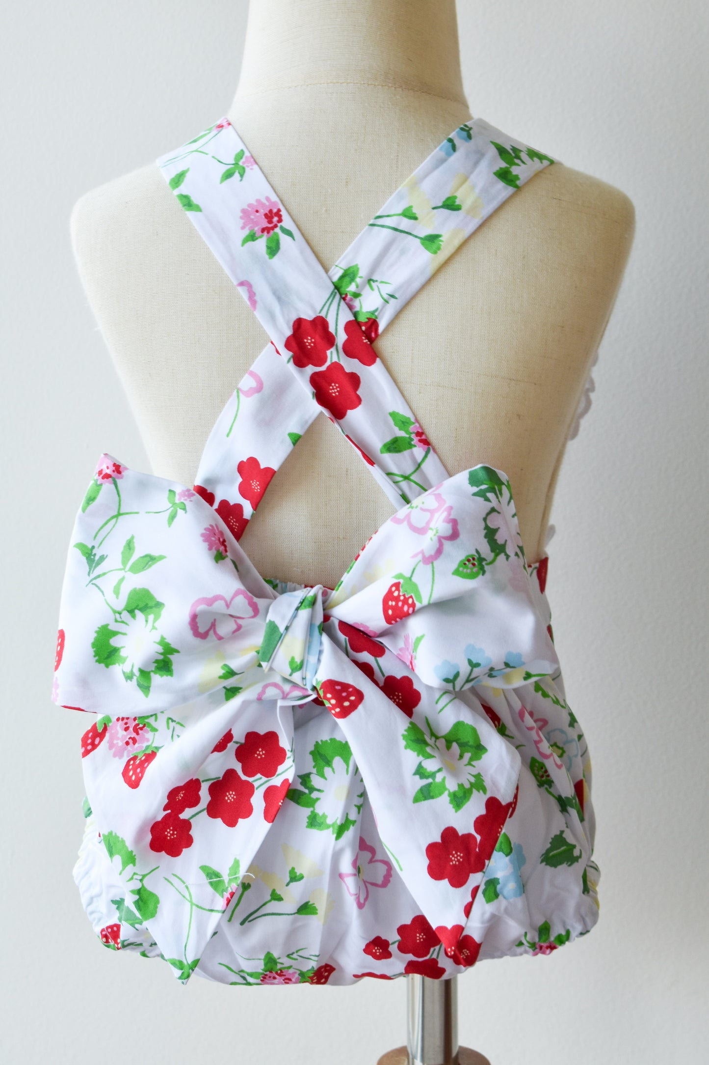 Sally Sunsuit-Berry Sweet Broadcloth