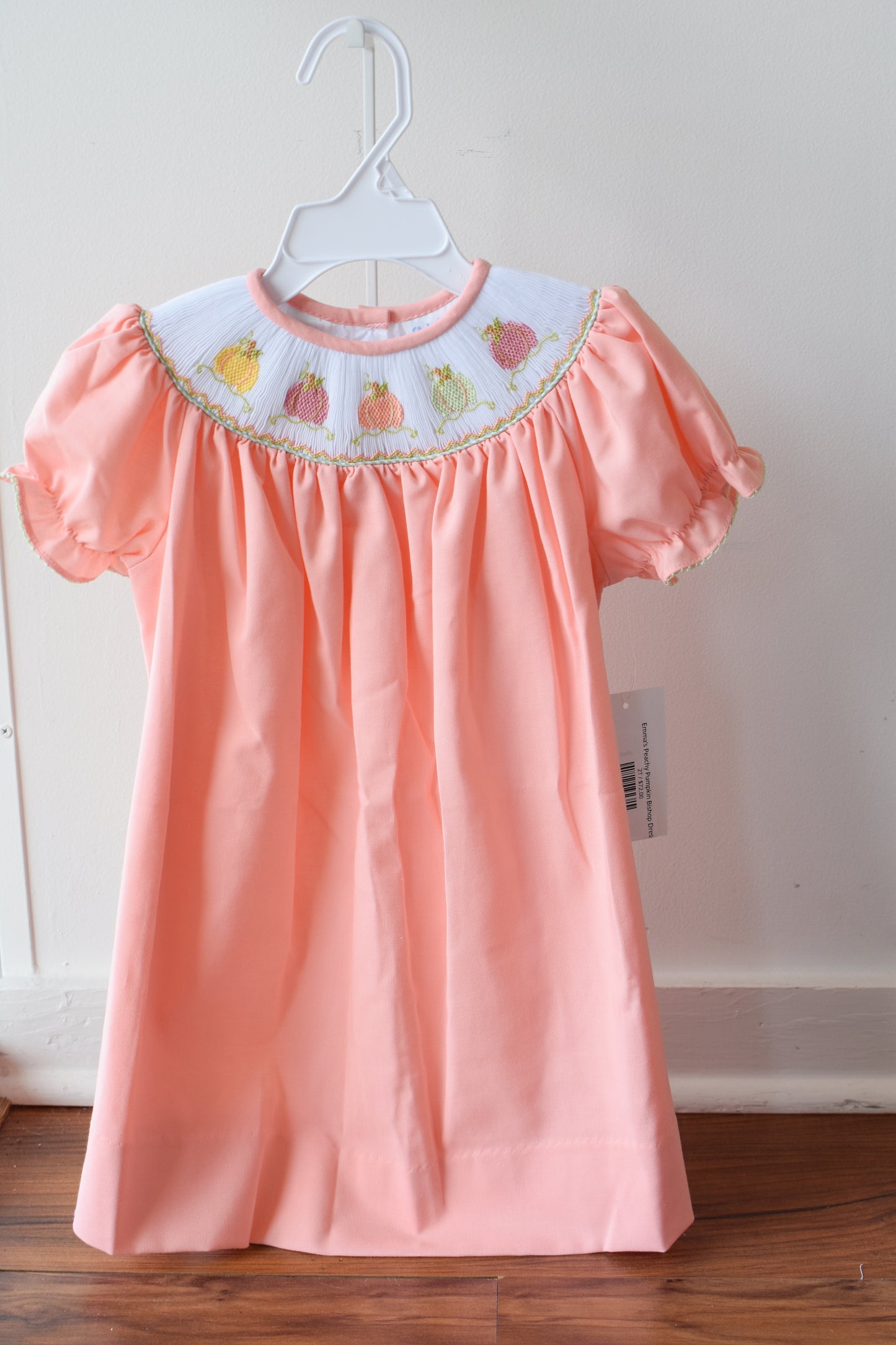 Emma’s Peachy Pumpkin Bishop Dress