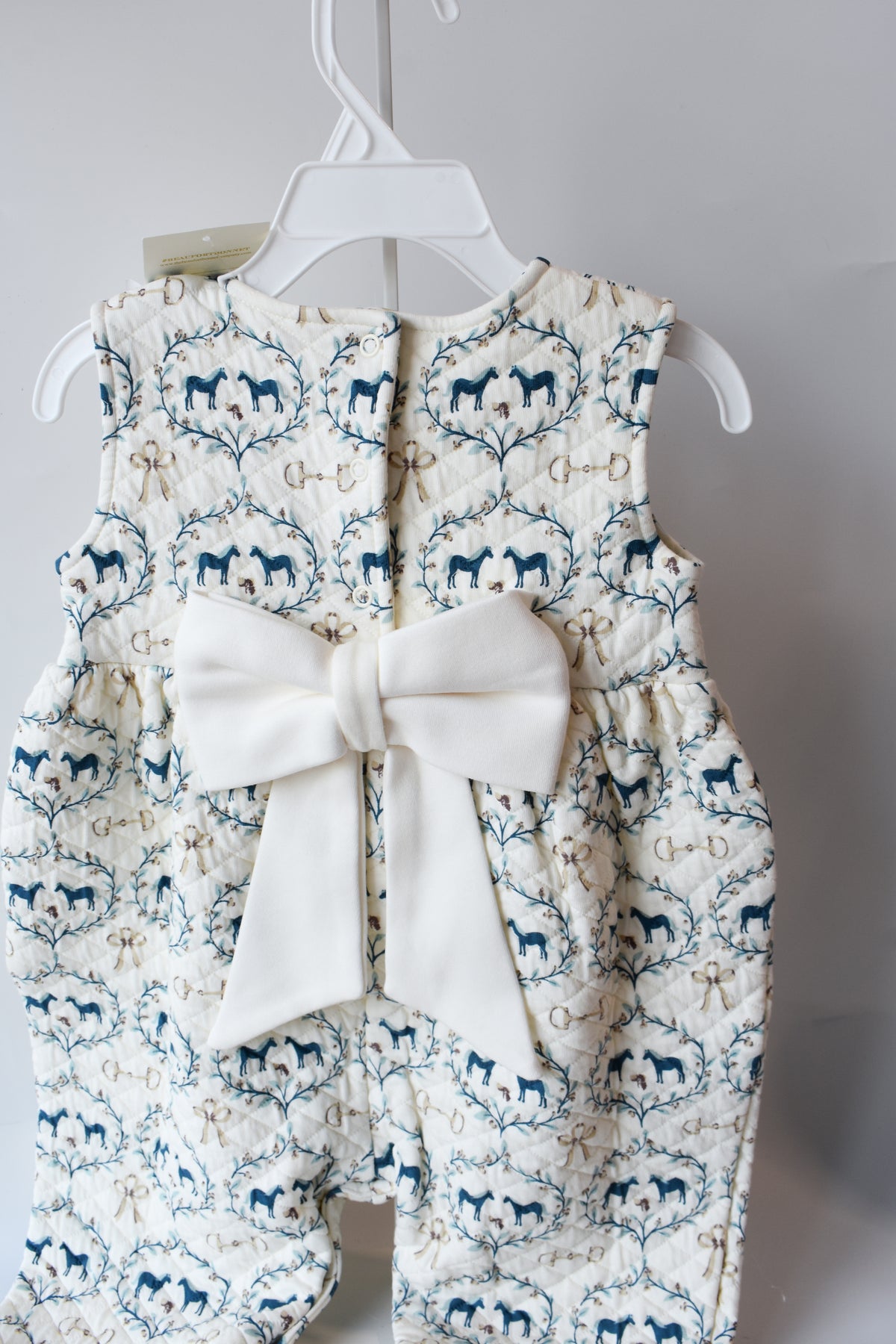 Sleeveless Quilted Rebecca Romper-Horse Bits and Bows