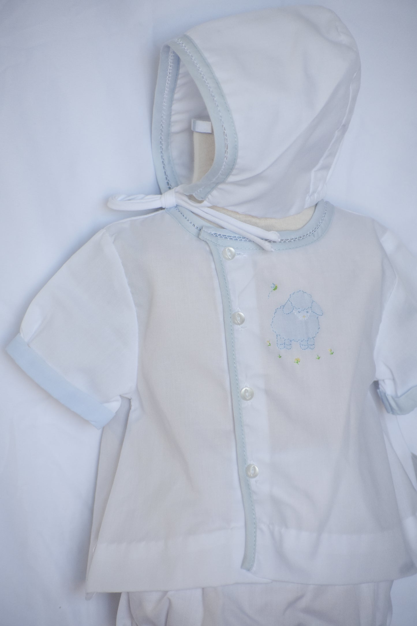 My First Lamb Diaper Set/Matching Hat