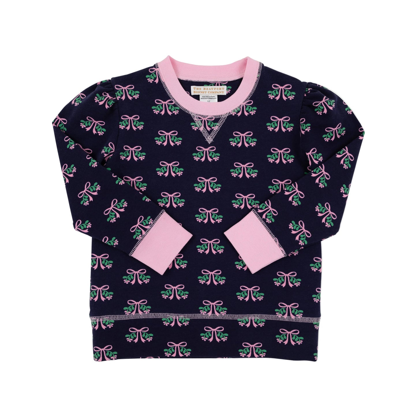 Cassidy Comfy Puff Sleeve Crewneck-Beloved Bows