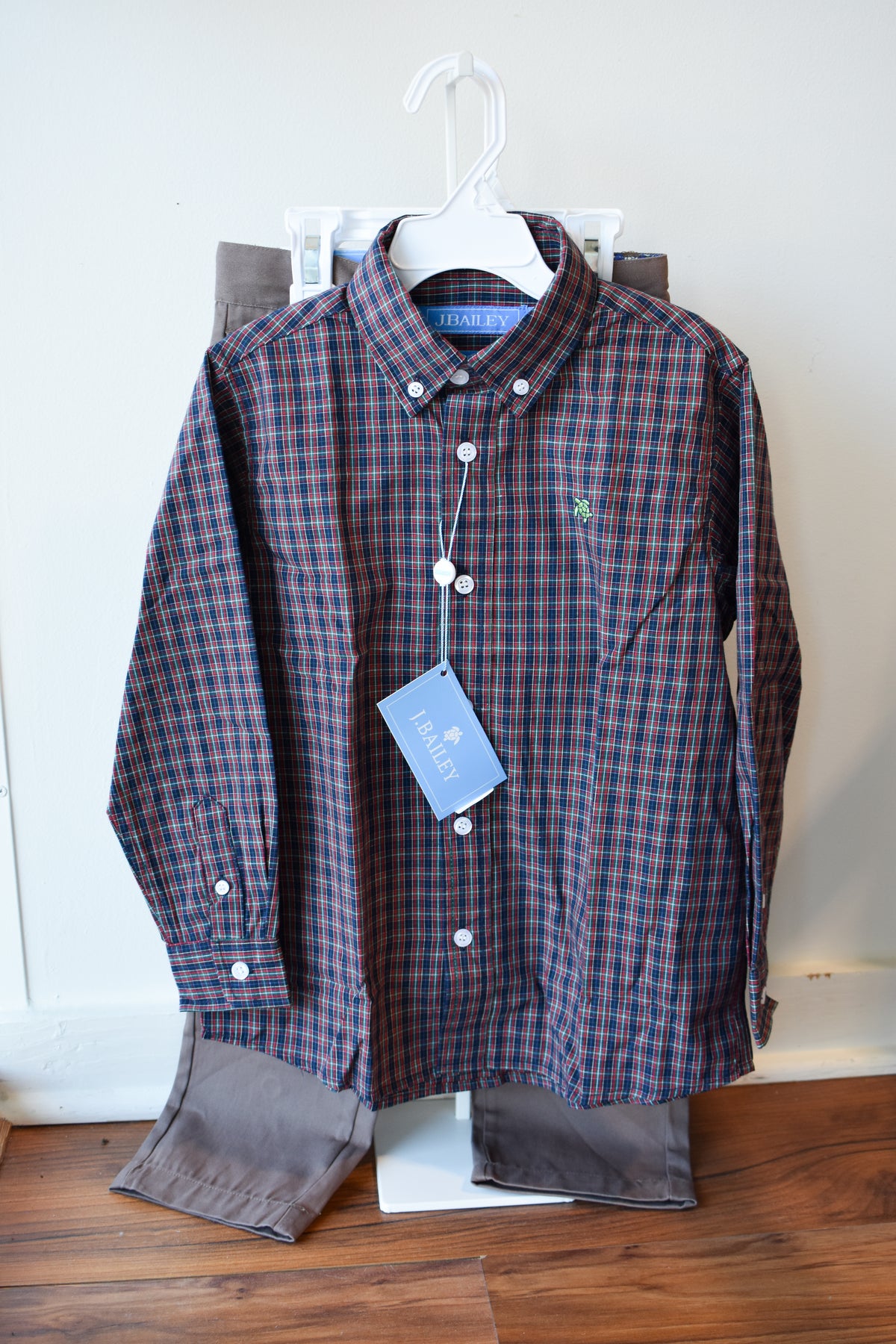 Roscoe Button Down Dress Shirt-Durham Plaid
