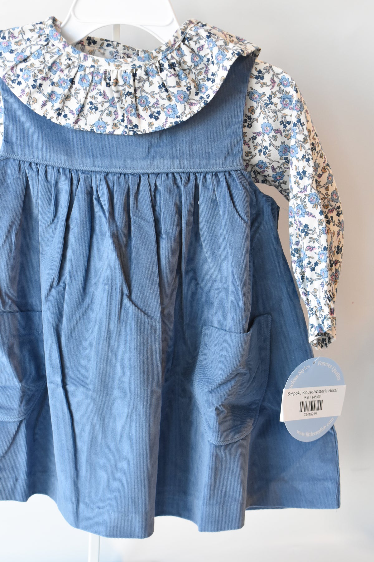 Stormy Blue Corduroy Madison Jumper