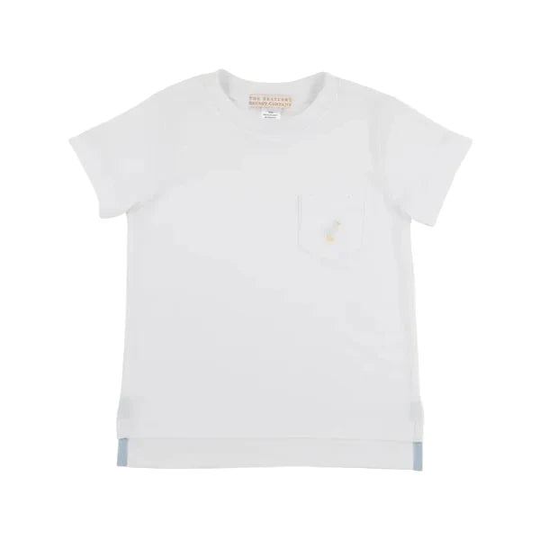 Carter Pocket Crewneck-Worth Ave White