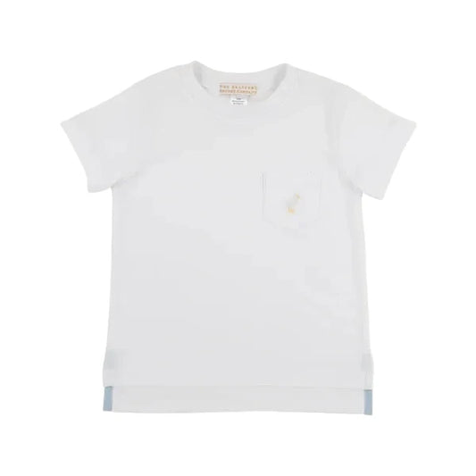 Carter Pocket Crewneck-Worth Ave White